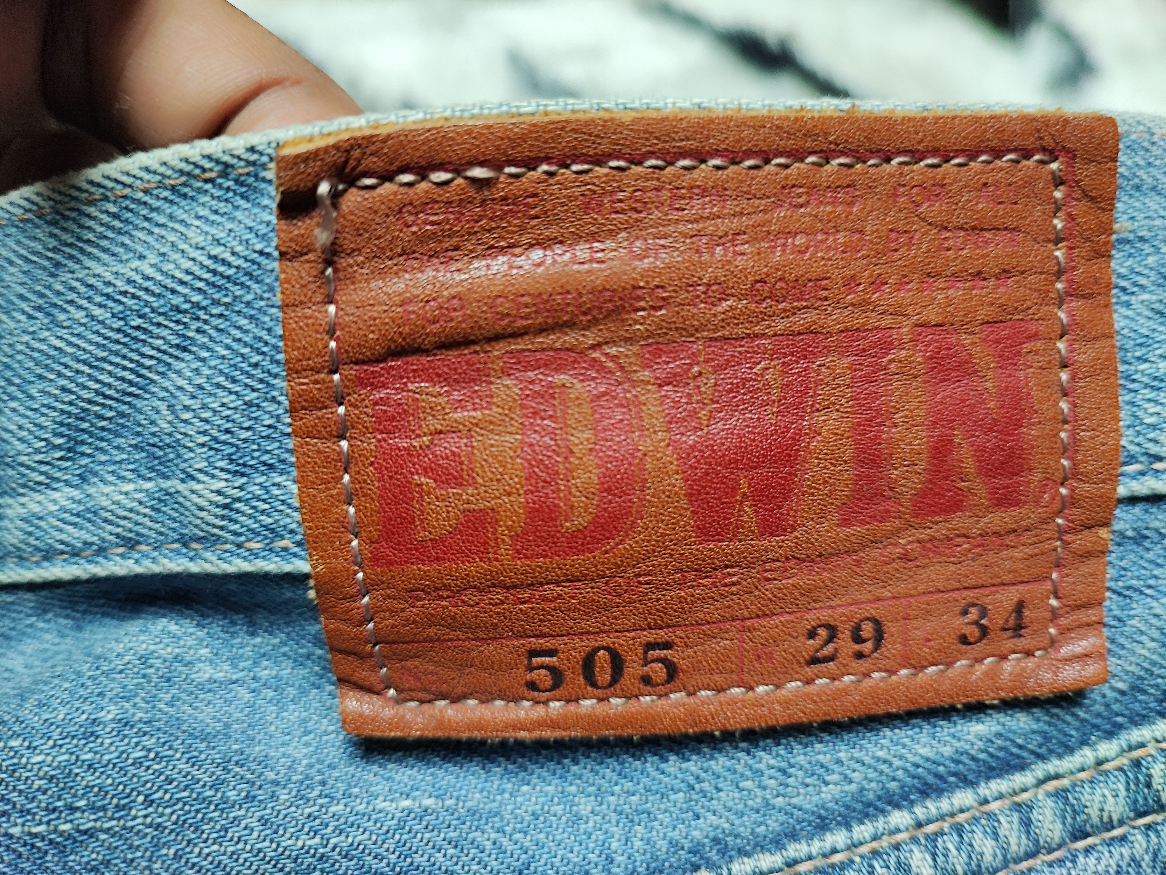 Edwin × Self Edge Edwin Selvedge 505 Denim Jeans Size US 29 - 23 Thumbnail