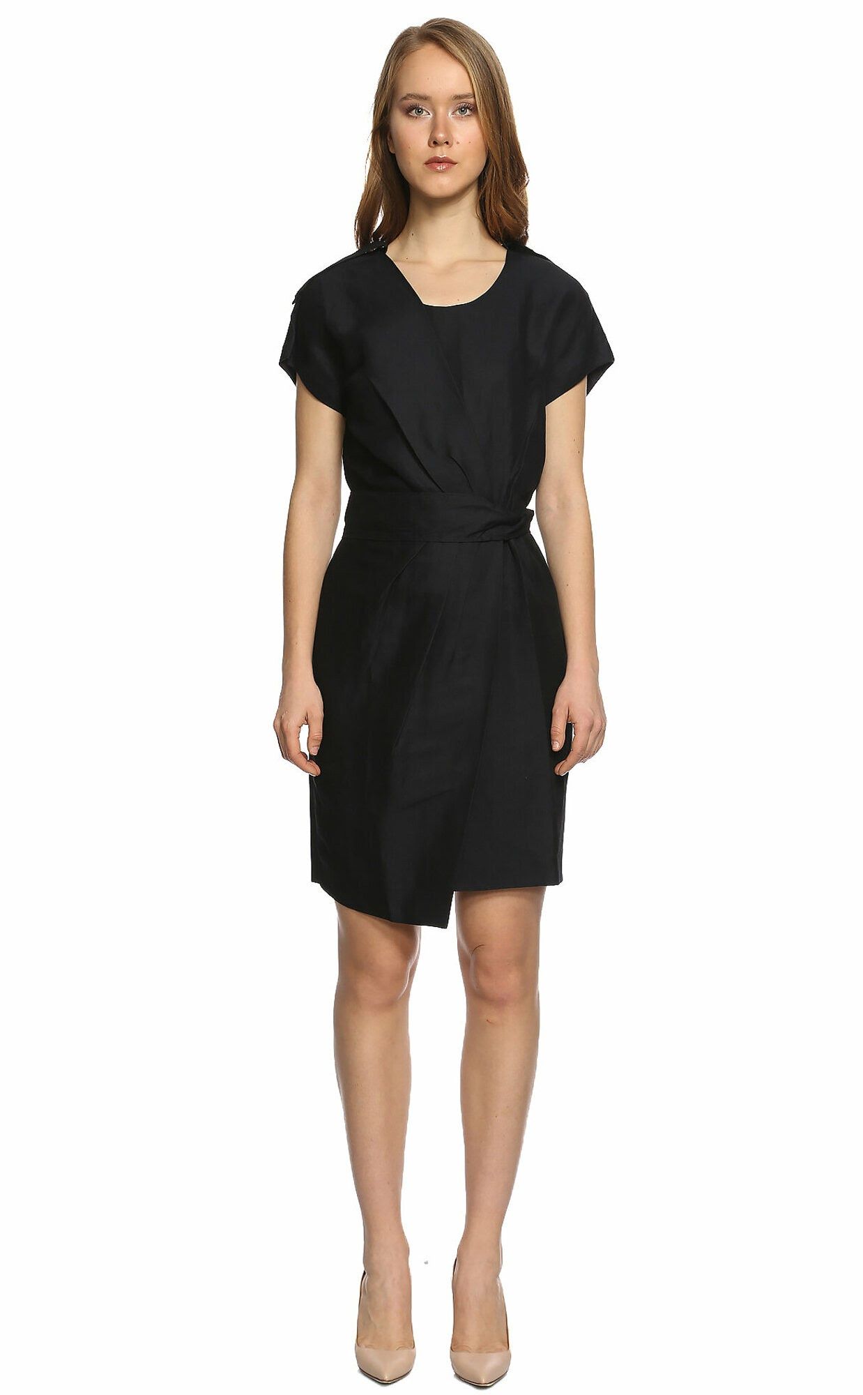 Viktor & Rolf VIKTOR & ROLF navy blue linen cotton sheath dress 6 42 Size M / US 6-8 / IT 42-44 - 1 Thumbnail