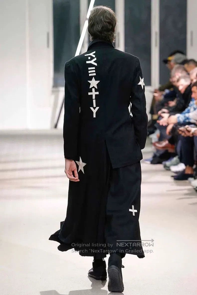 Yohji Yamamoto Yohji Yamamoto Star Embroidery Coat. Size US S / EU 44-46 / 1 - 4 Thumbnail