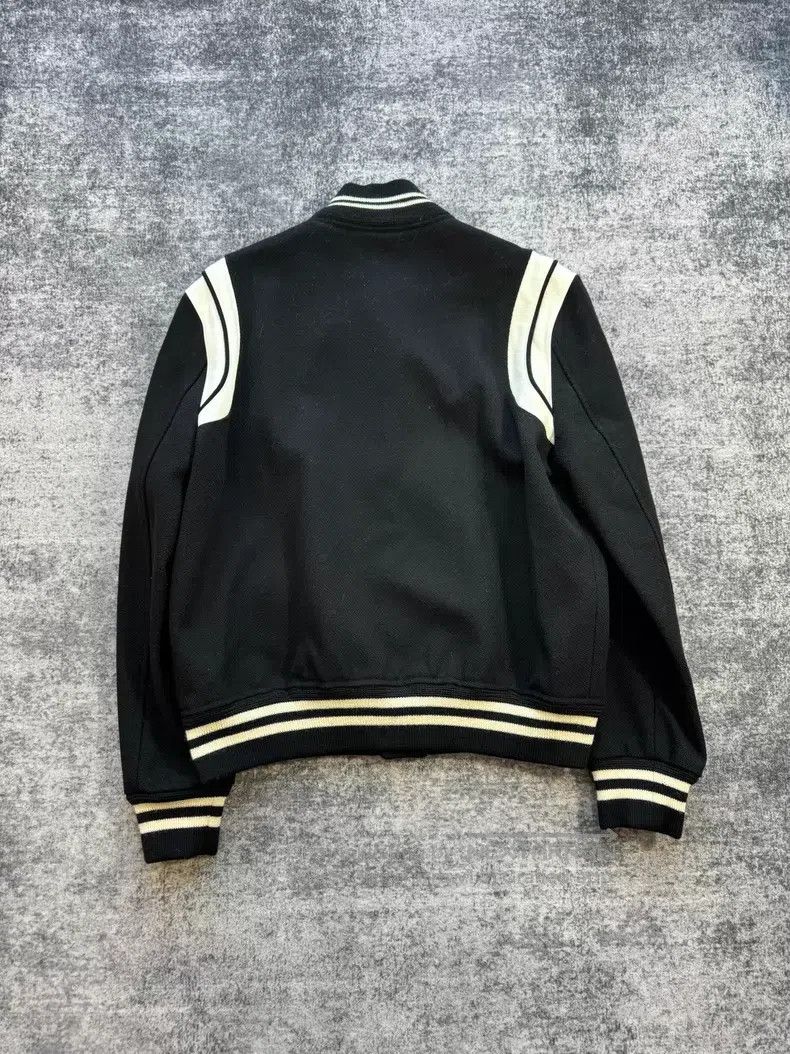 Saint Laurent Paris Saint Laurent Paris Black and white leather baseball suit Size US M / EU 48-50 / 2 - 2 Thumbnail