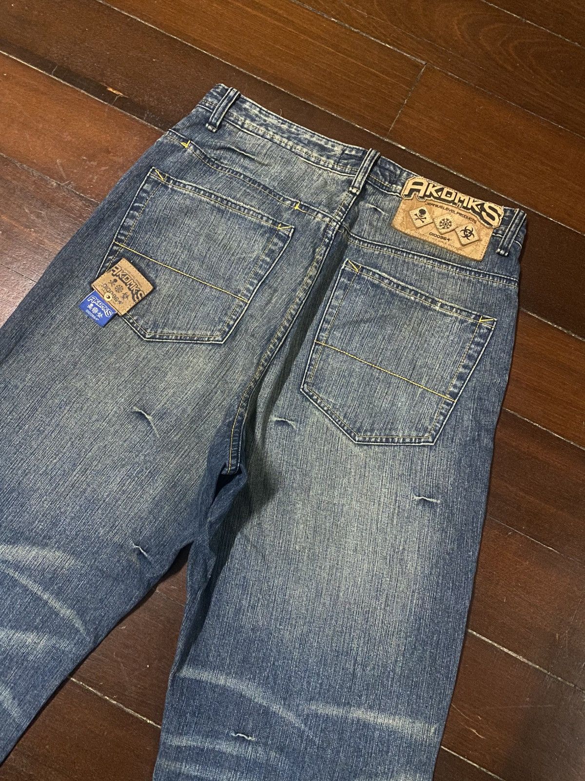 Akademiks Vintage Y2k Akdmks Grunge wide leg baggy Denim Size US 34 / EU 50 - 15 Thumbnail