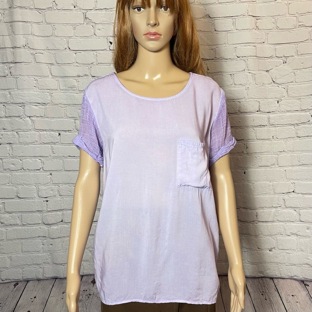Other NWT New Tina + Jo Lilac Short Sleeve Sample Sale Top Size S Size S / US 4 / IT 40 - 1 Thumbnail