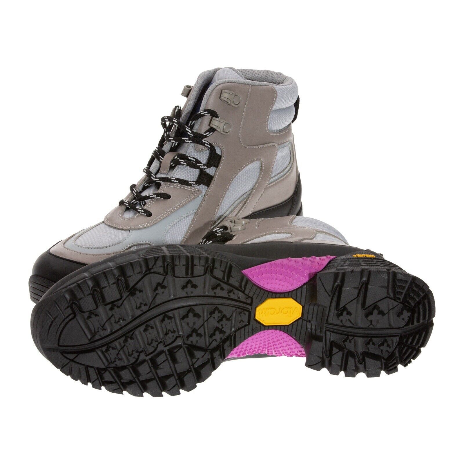 Alexander McQueen MCQ BY ALEXANDER MCQUEEN Grow Up Lace Up Boots Light Gray Size US 12 / EU 45 - 4 Thumbnail