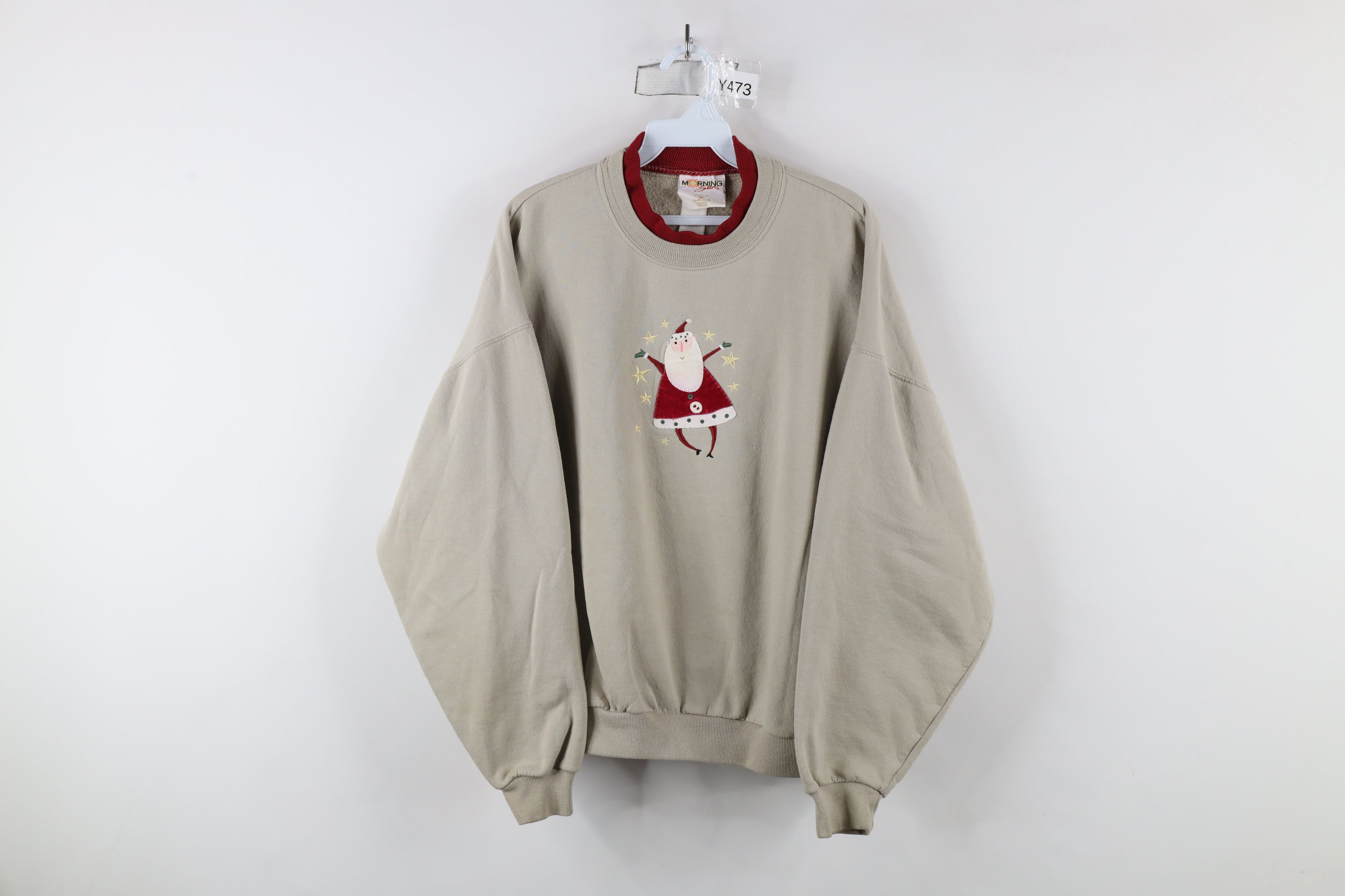 Vintage Vintage 90s Streetwear Christmas Santa Claus Sweatshirt Size L / US 10 / IT 46 - 1 Thumbnail