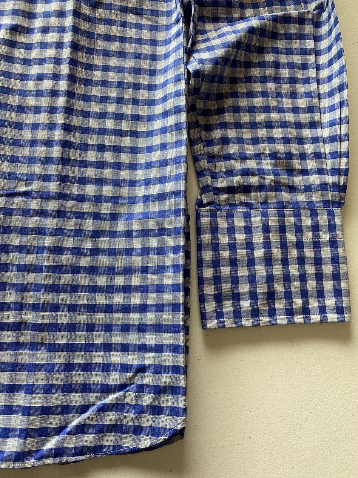 Tom Ford Tom Ford blue/grey gingham check shirt 17 43e NWOT Size US L / EU 52-54 / 3 - 3 Thumbnail