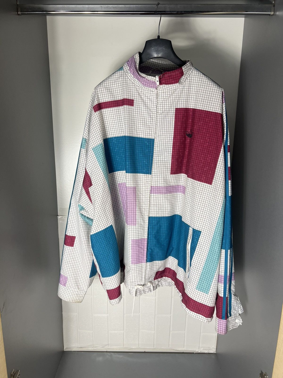 Adidas × Vintage VERY RARE ADIDAS ORIGINAL DESIGNER LIGHT JAKCET RETRO Y2K Size US XXL / EU 58 / 5 - 1 Thumbnail