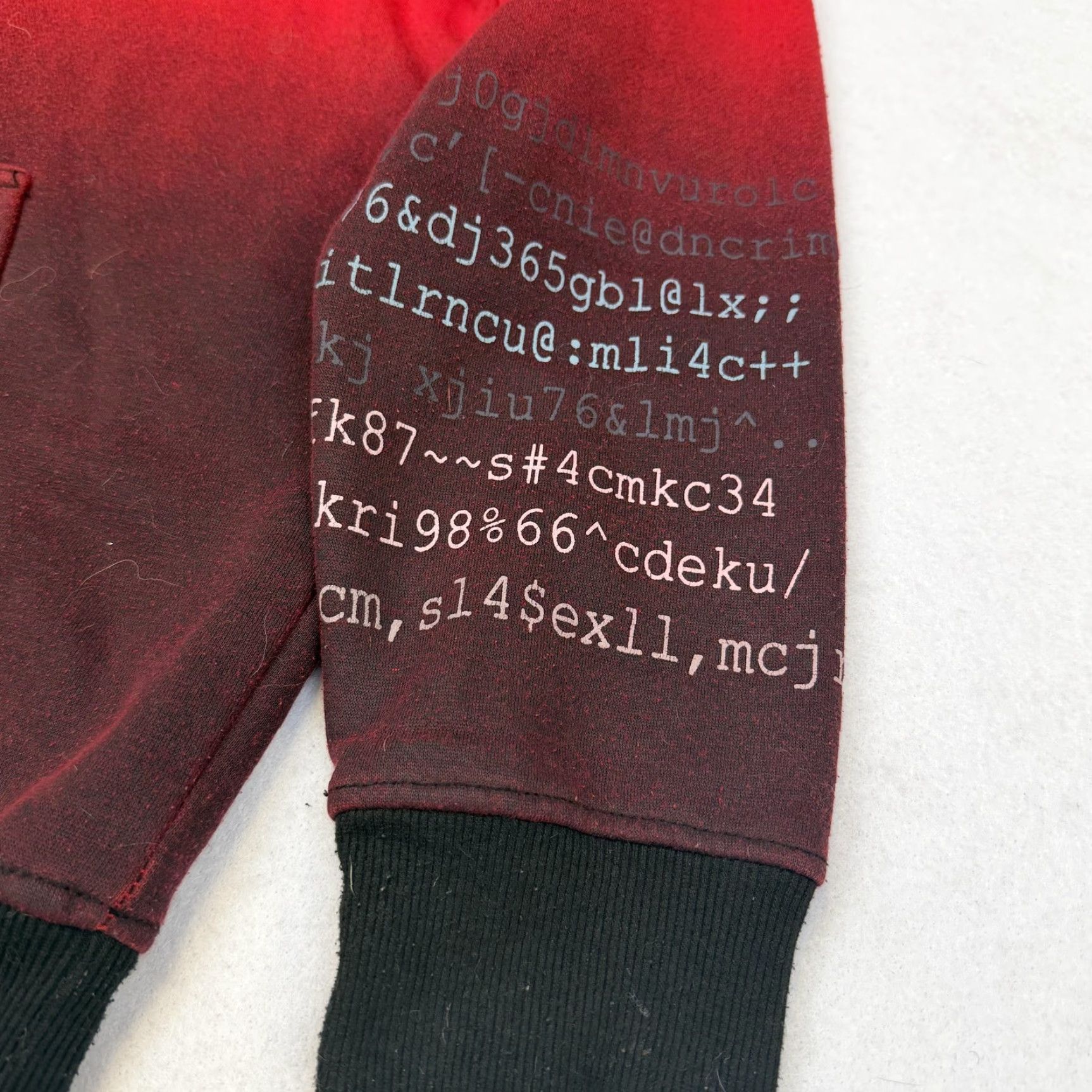 Vintage Screenshot Hoodie Mens 2XL Red Black Gradient Wi-Fi Web Graphic Fleece Nerd Size US XXL / EU 58 / 5 - 4 Thumbnail