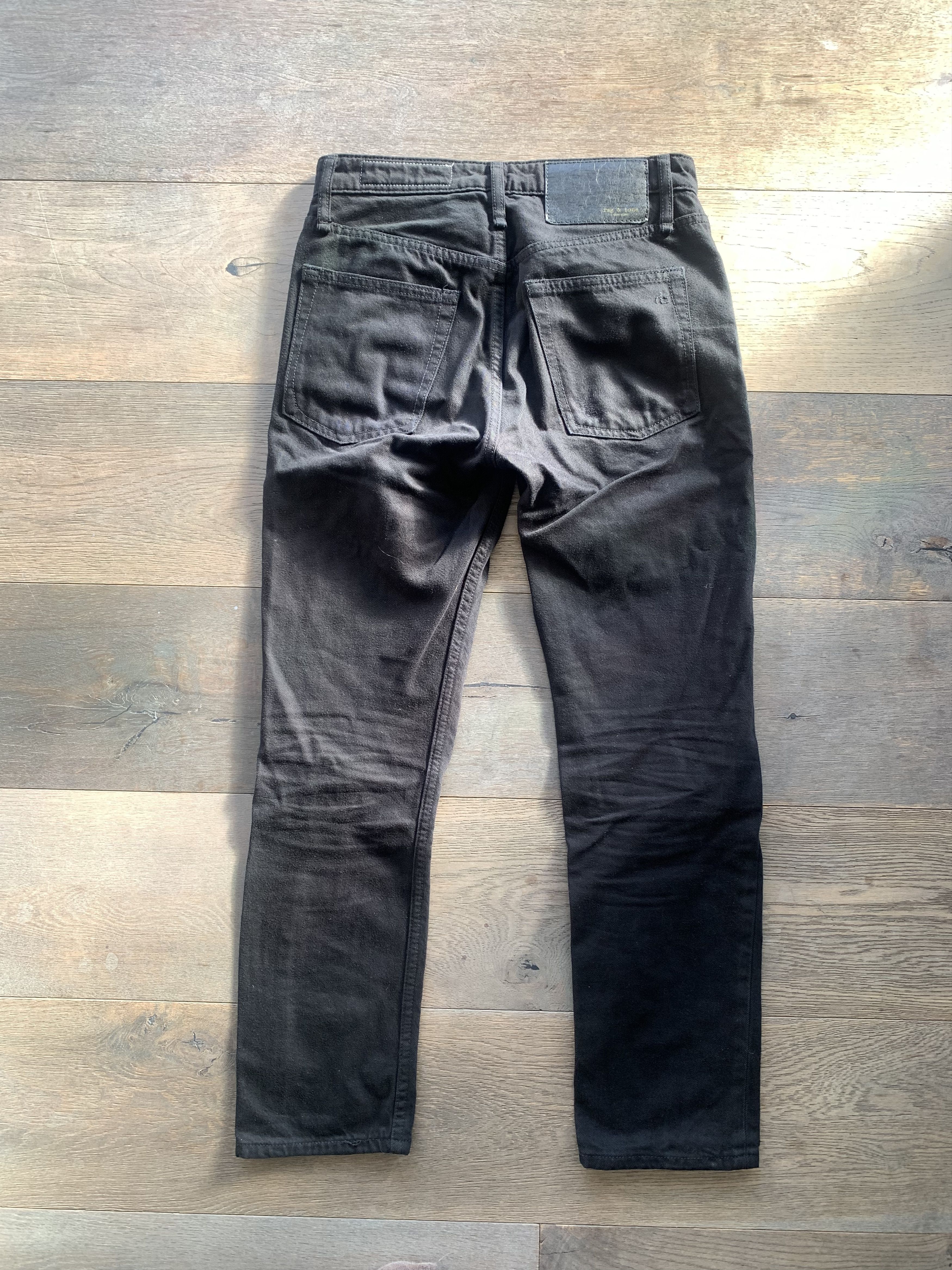 Rag & Bone Rag & Bone Black Organic Cotton Maya Jeans Size 23" - 3 Thumbnail