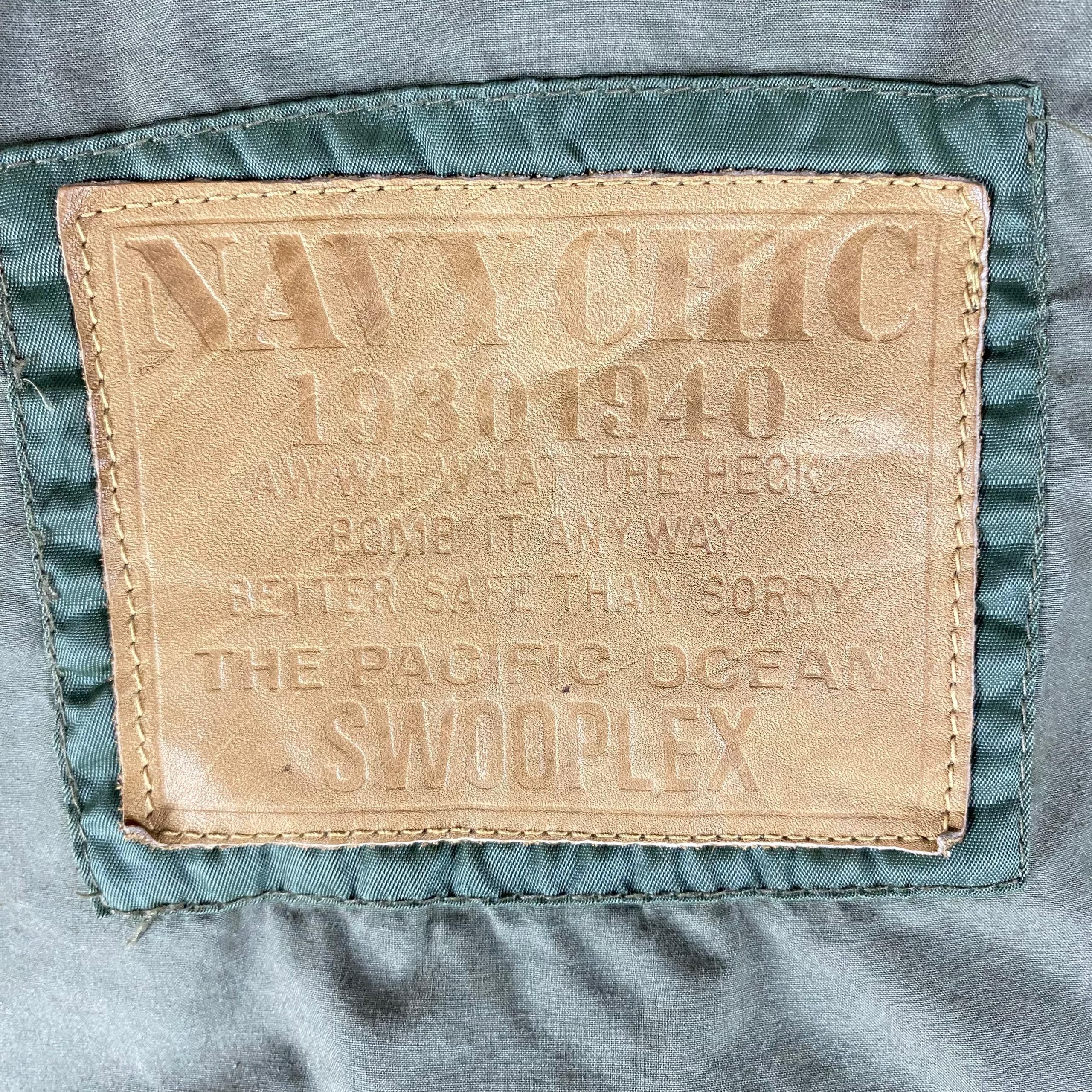 Japanese Brand Vintage Navy Chic Swooplex Bombers Jacket Size US L / EU 52-54 / 3 - 8 Thumbnail