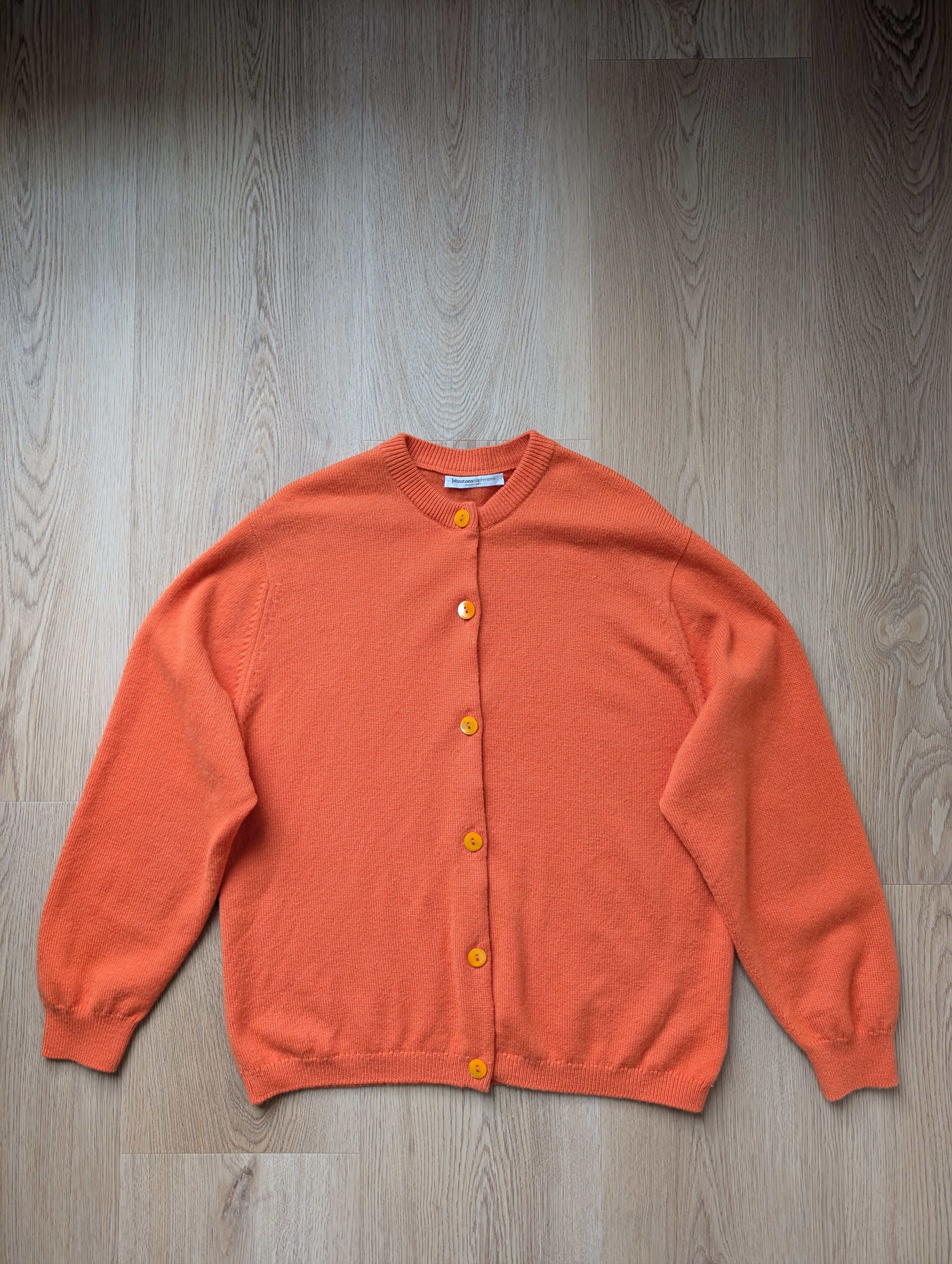 Johnstons Of Elgin Johnstons Of Elgin 100% Soft Cashmere Cardigan Jacket Size L / US 10 / IT 46 - 1 Thumbnail