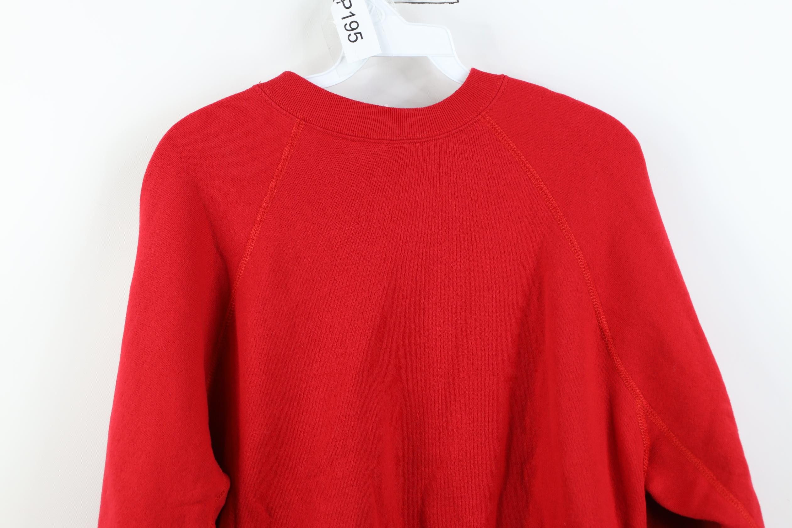 Vintage Vintage 70s 80s Heavyweight Crewneck Sweatshirt Red USA Size US L / EU 52-54 / 3 - 10 Thumbnail