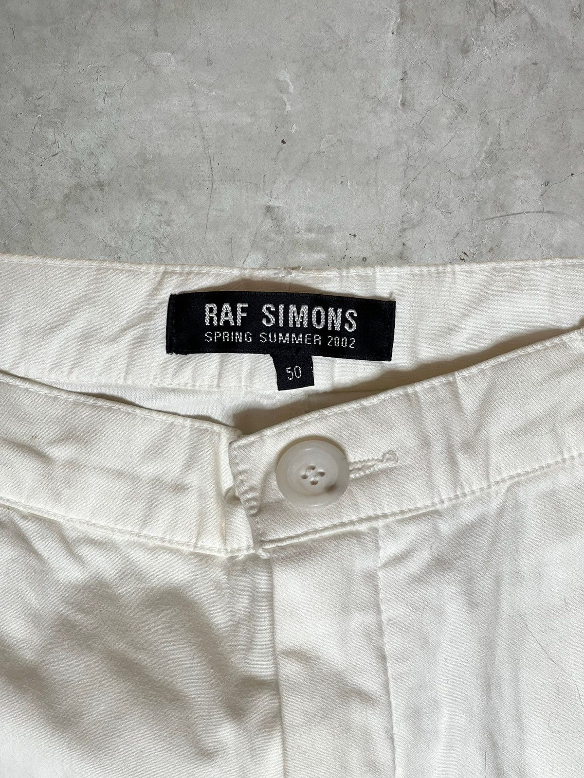 Raf Simons SS/02 Raf Simons Runway White Slit Pants Size US 32 / EU 48 - 9 Thumbnail