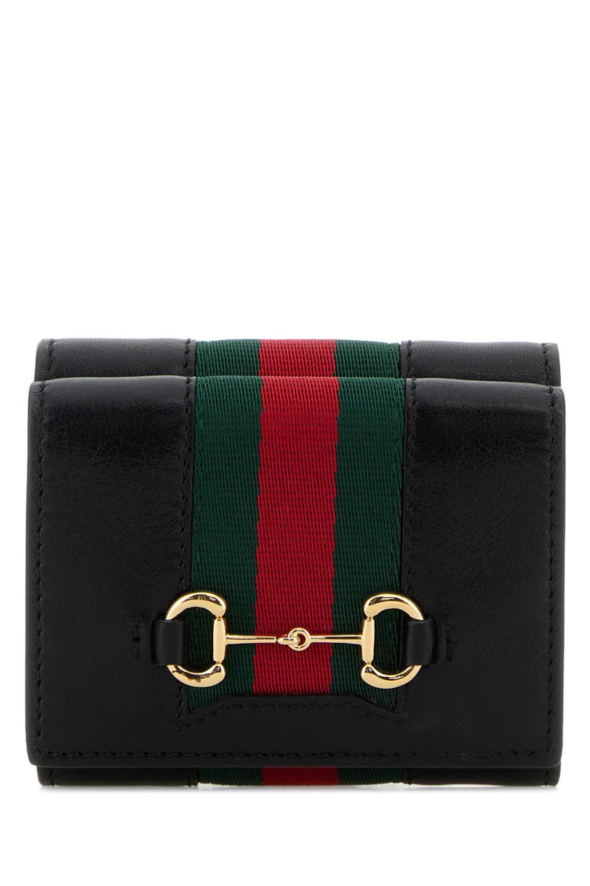 Gucci Black Leather Wallet Size ONE SIZE - 1 Thumbnail