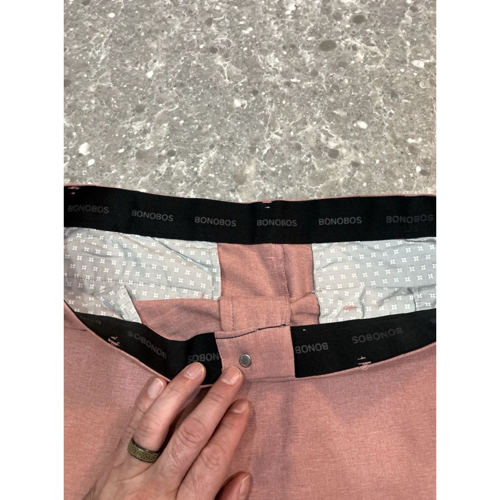 Bonobos Bonobos Golf Shorts Mens 38 10” Inseam Pink Performance Tech Active Chino Preppy Size US 38 / EU 54 - 2 Thumbnail