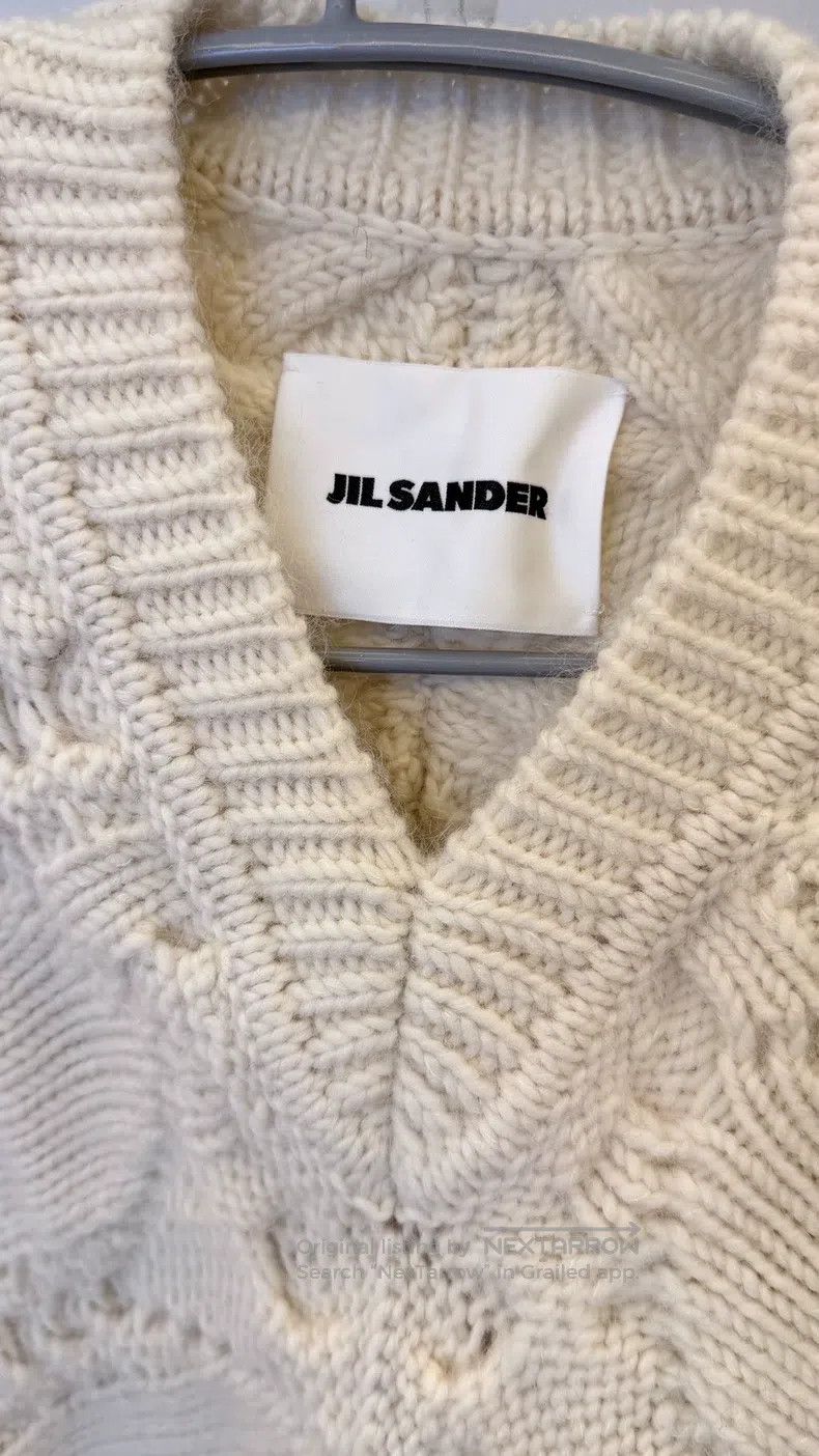 Jil Sander Jil Sander Hand-knitted patterned sweater Size M / US 6-8 / IT 42-44 - 2 Thumbnail