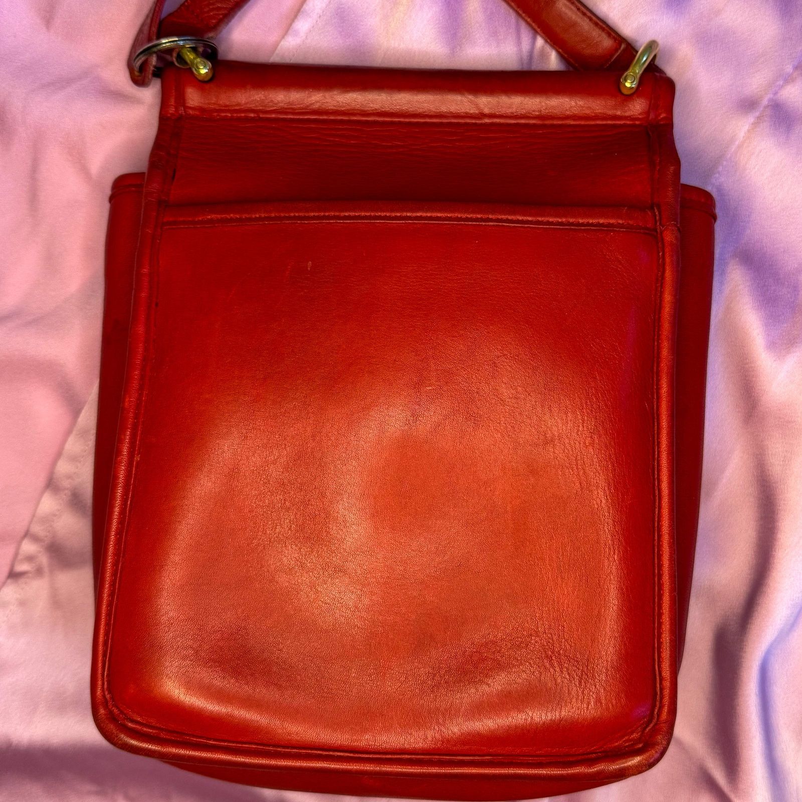 Coach ❤️ Coach Red Leather Rambler’s Legacy Bag 9061 Crossbody USA Size ONE SIZE - 10 Thumbnail