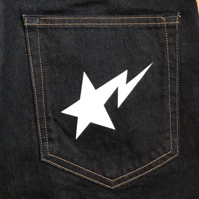 Bape BAPE STA slim fit denim pants a bathing ape star ★size M Size US 32 / EU 48 - 4 Thumbnail