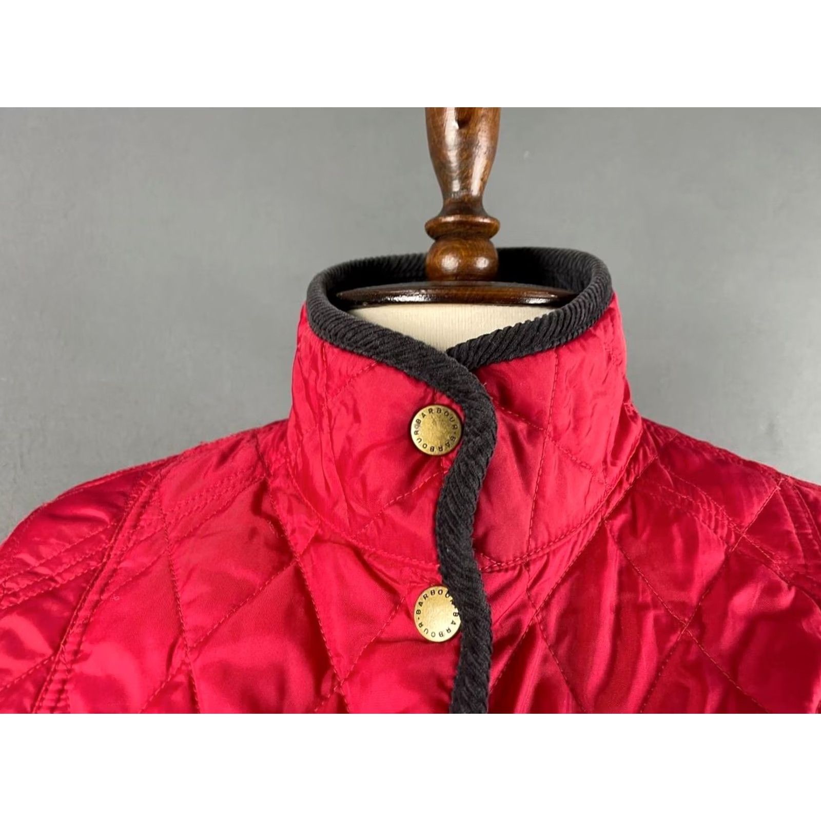 Barbour Barbour Parka Jacket Womens Size 6 Red Quilted Polyamide Long Sleeve Button Size M / US 6-8 / IT 42-44 - 4 Thumbnail