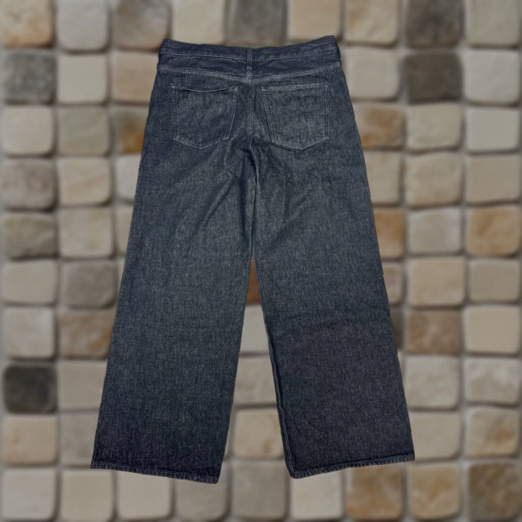 J.Crew J.CREW 1984 Jeans Womens 31 Black Rigid Denim Cotton High Rise 36x31 Wide-Leg 5-Pocket City Preppy X Large 90s Size 24" / US 00 / IT 34 - 1 Thumbnail