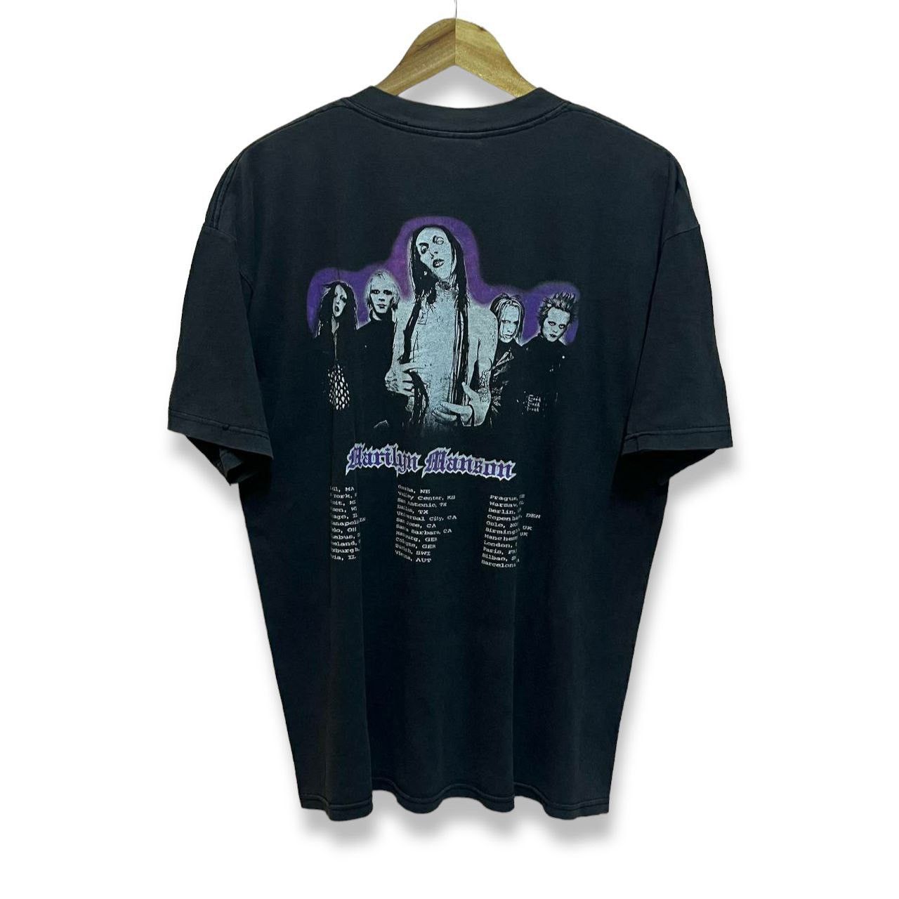 Band Tees × Marilyn Manson × Vintage Vintage Marilyn Manson Holy Wood World Tour T Shirt Size US L / EU 52-54 / 3 - 2 Thumbnail