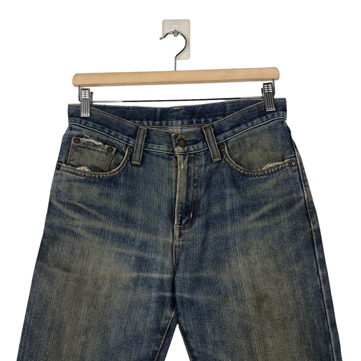 Edwin 🔥VINTAGE DENIM JEANS WRANGLER UNION MADE Size US 30 / EU 46 - 3 Thumbnail