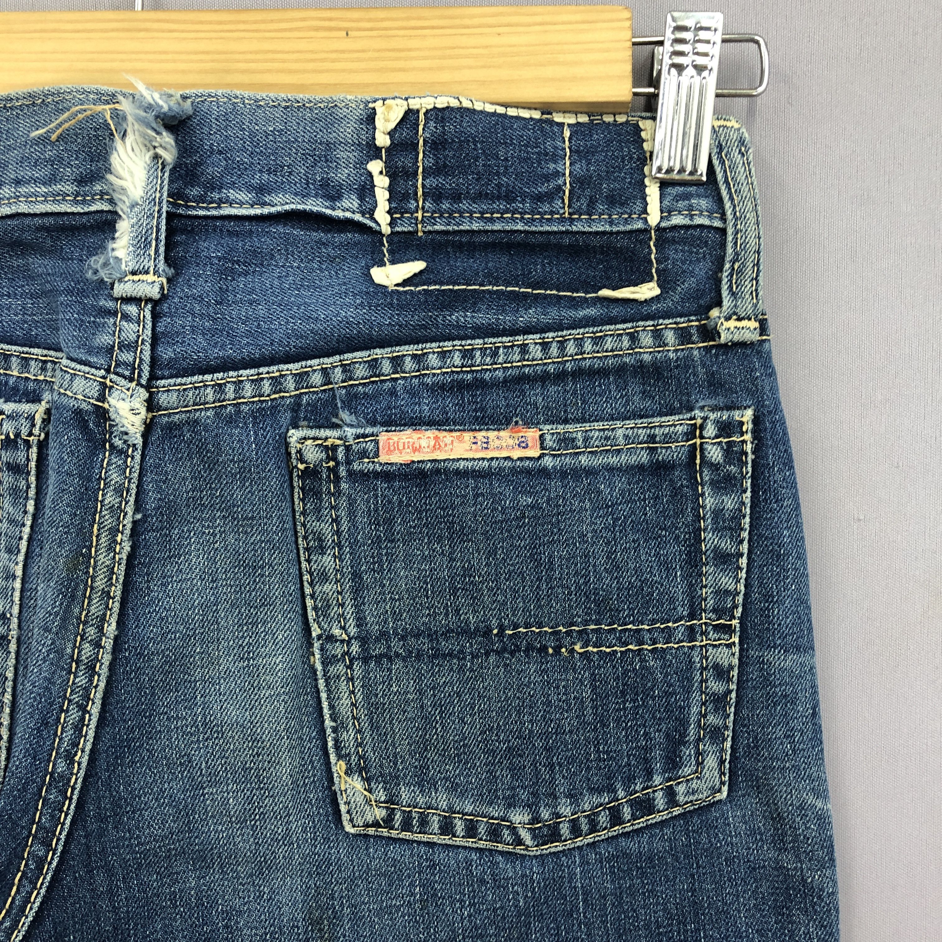Japanese Brand Vintage 70s Blueway Flare Jeans Faded Light Wash Denim Size 28" / US 6 / IT 42 - 5 Thumbnail