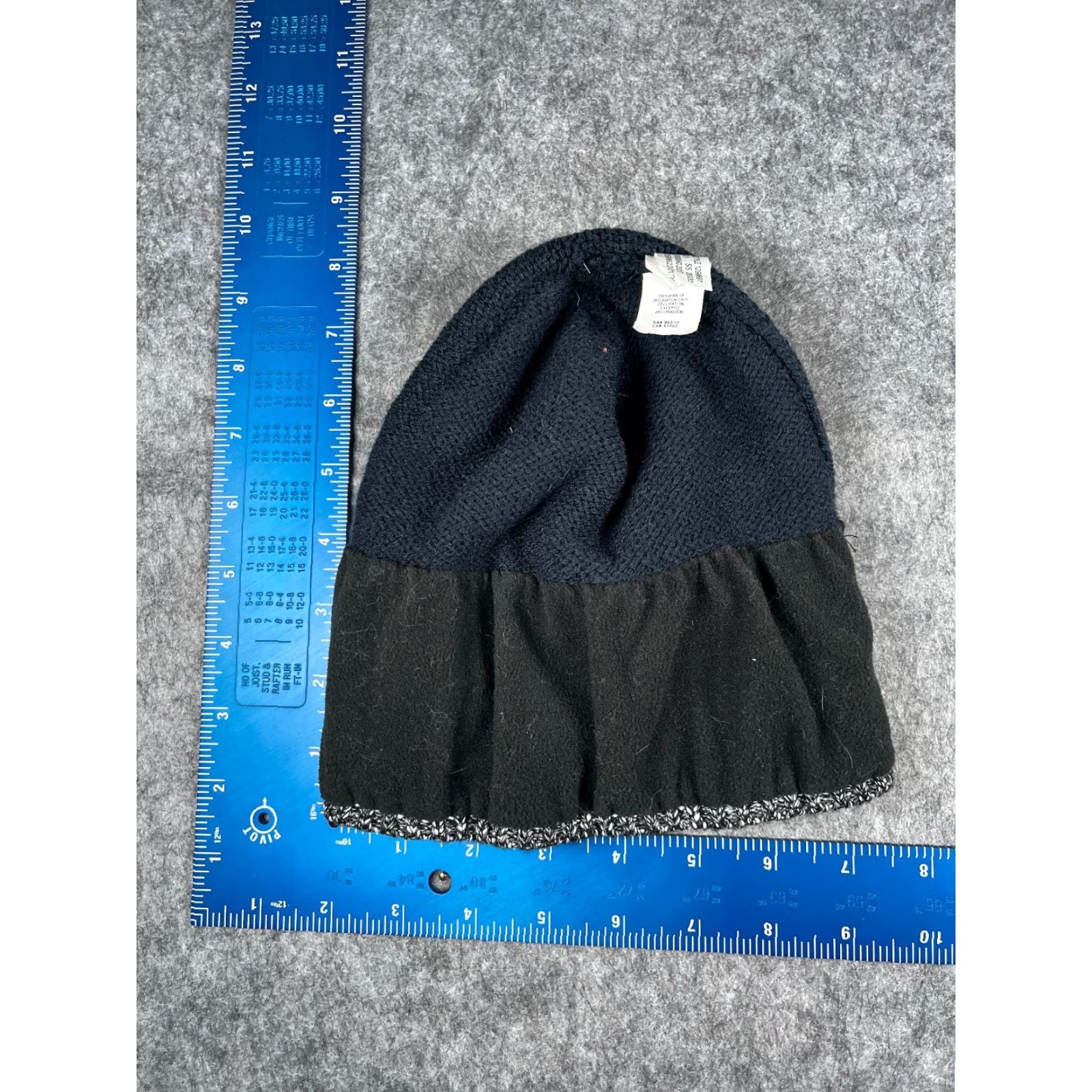 Hurley Hurley Beanie Target: Women One Size Black Logo Knit Acrylic Polyester Lined Ski Hat/Cap Size ONE SIZE - 6 Thumbnail