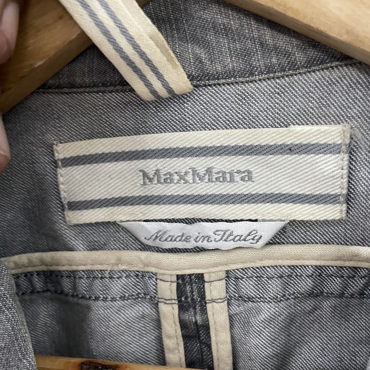 Max Mara Vintage Max Mara Italy Denim Jacket Size M / US 6-8 / IT 42-44 - 5 Thumbnail