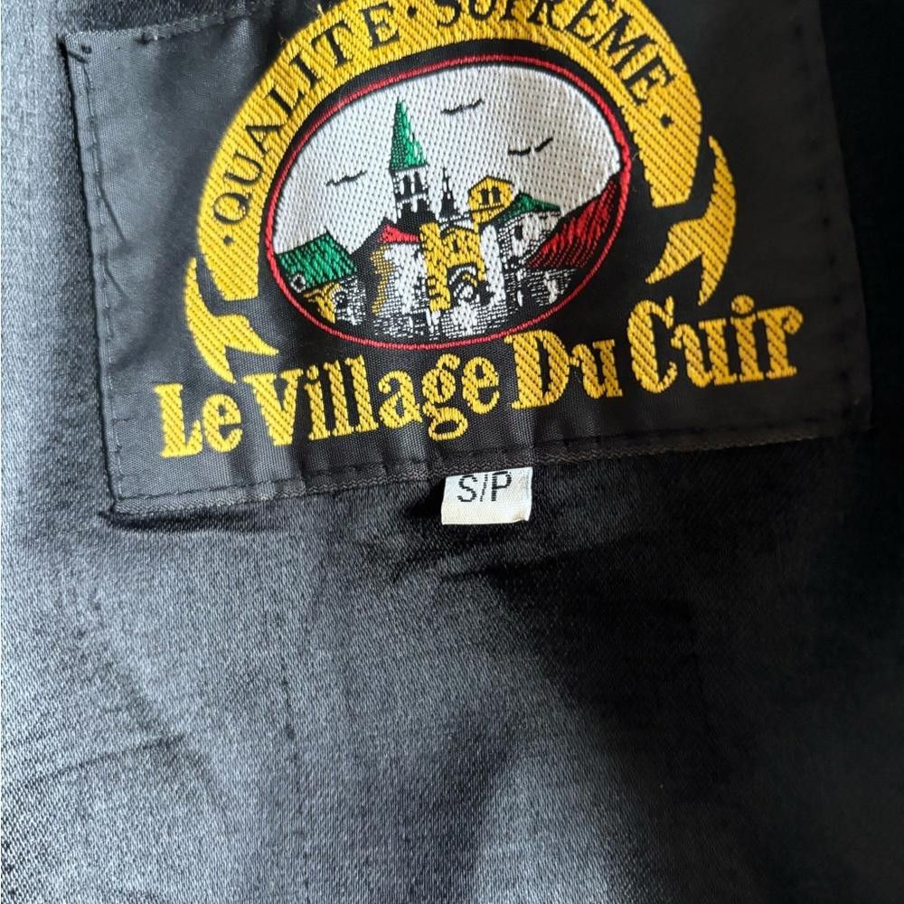Designer Le Village du Cuir Leather Coat Size US S / EU 44-46 / 1 - 4 Thumbnail
