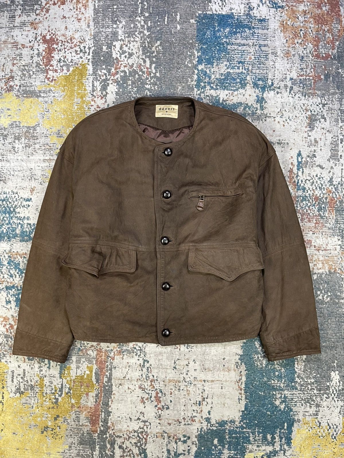 Dezert Vtg Dezert + Importation Leather Button Hunting Jacket Size US M / EU 48-50 / 2 - 1 Thumbnail