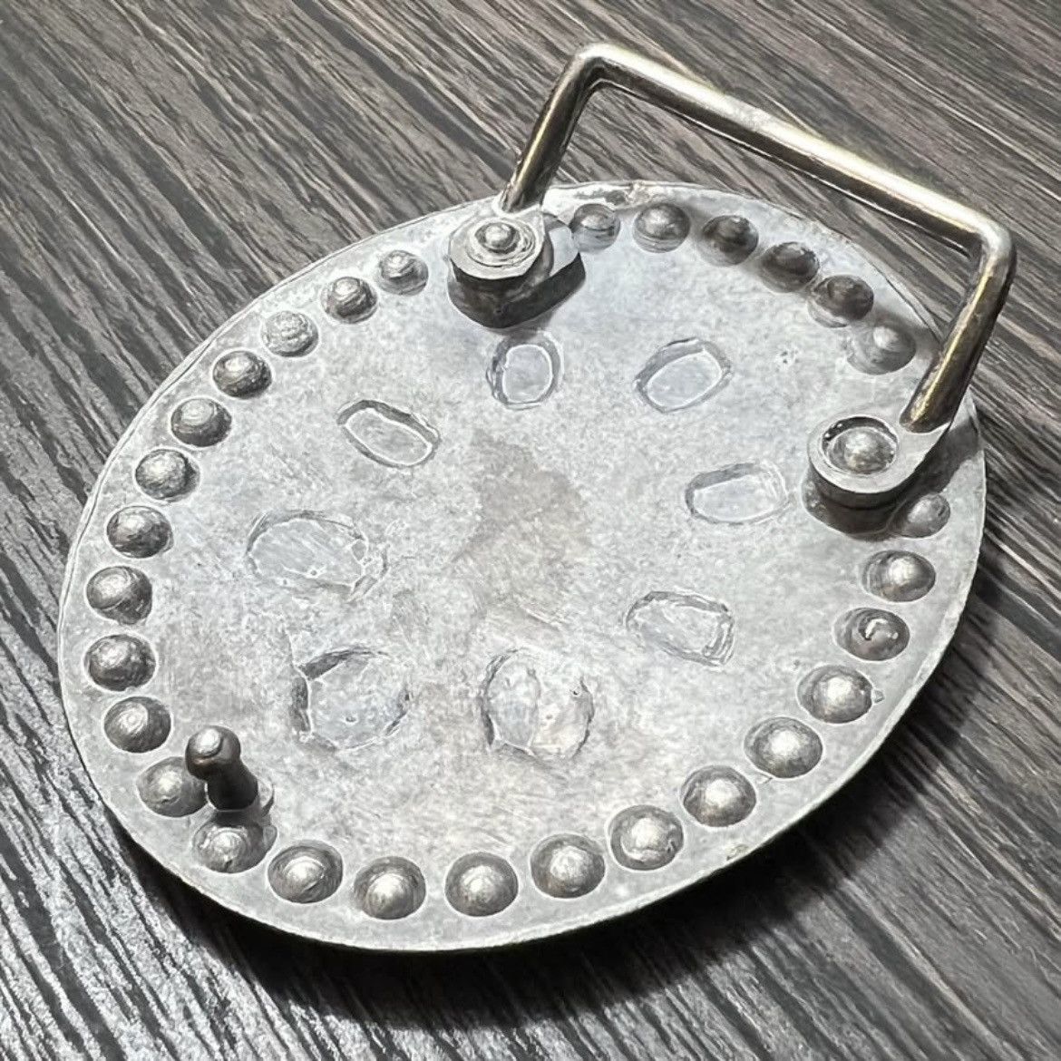 Other Vintage Western Rhinestone Antique Silver Metal Belt Buckle Size ONE SIZE - 5 Thumbnail