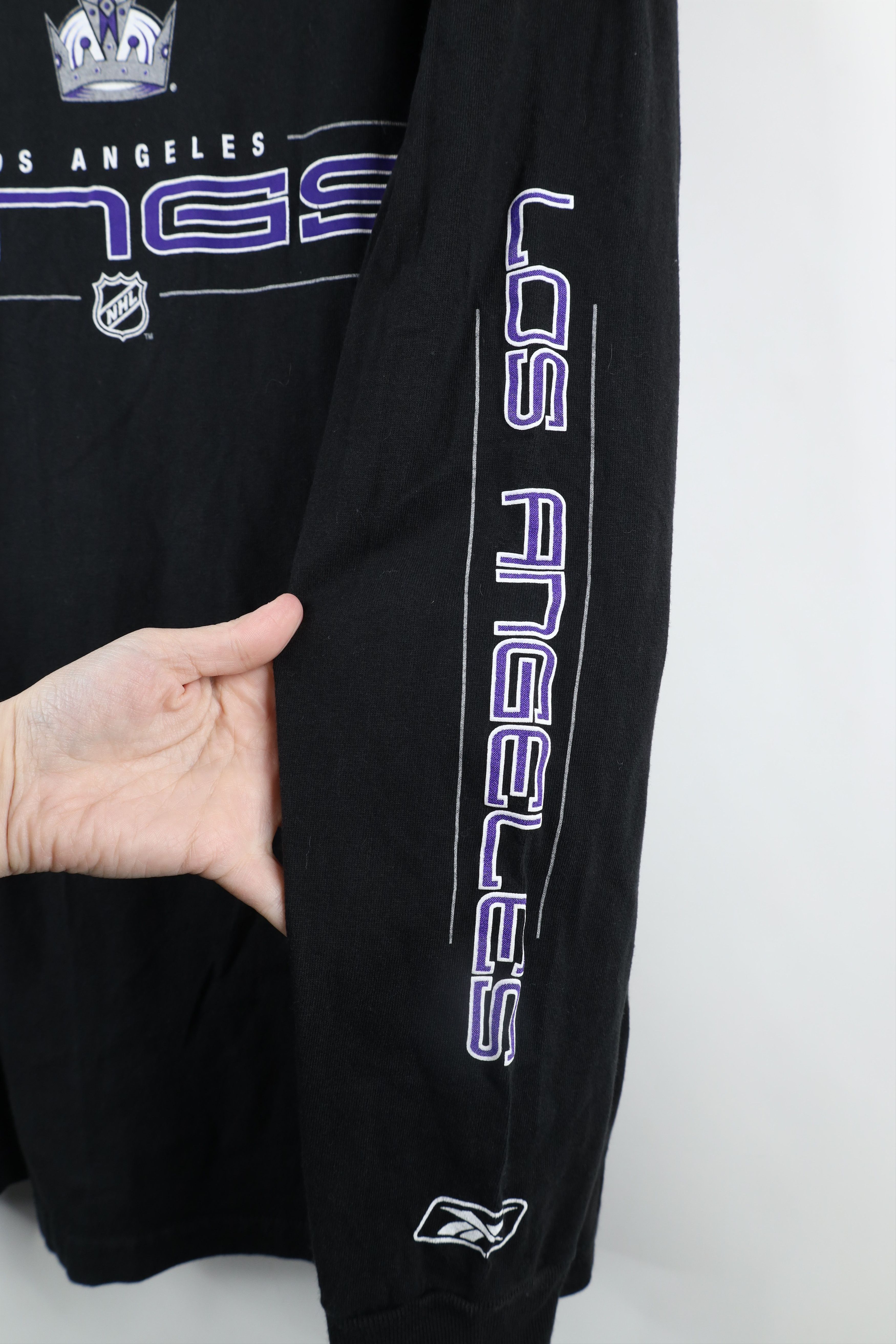 Reebok × Vintage Vintage Reebok Kings Hockey Long Sleeve T-Shirt Black Size US M / EU 48-50 / 2 - 4 Thumbnail