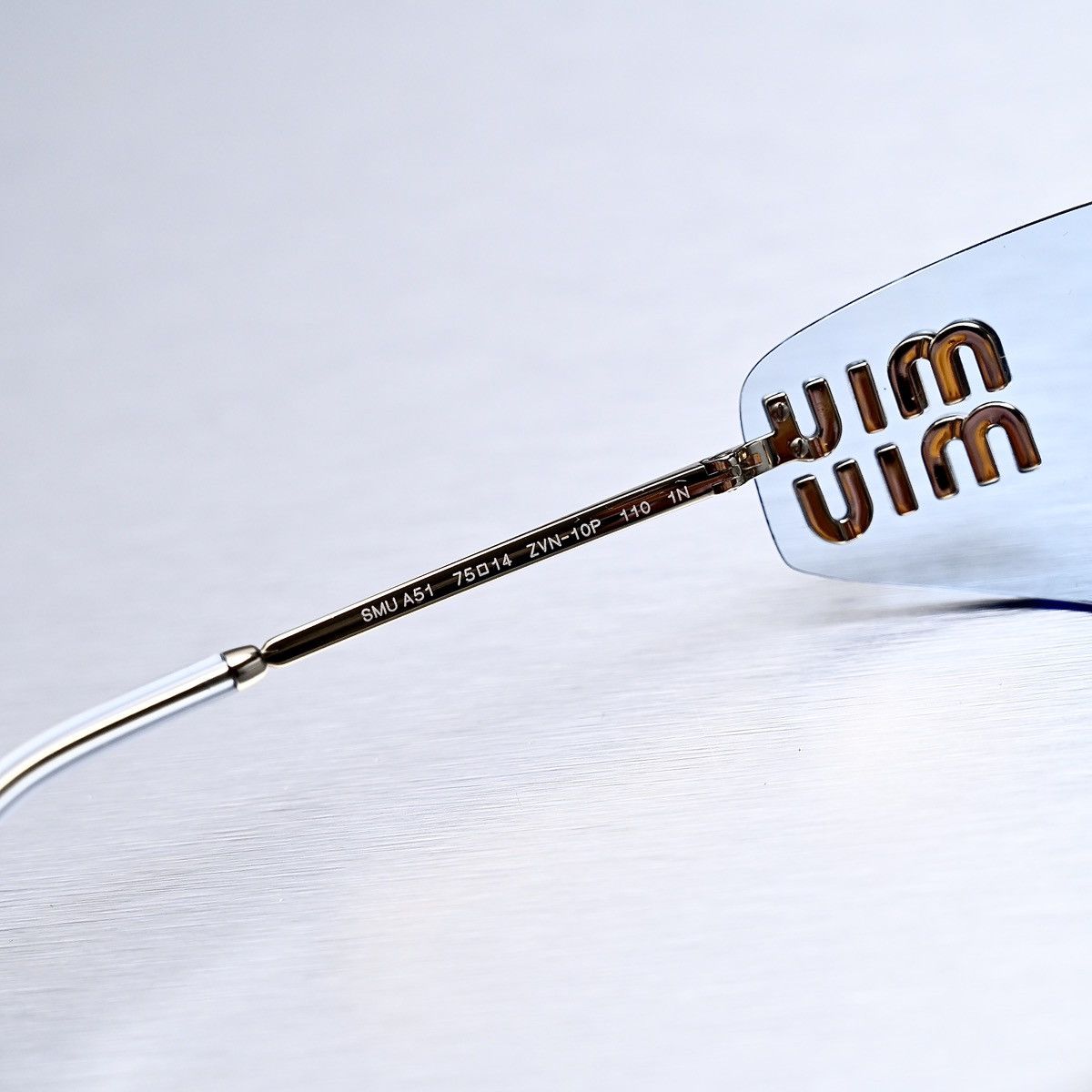 Miu Miu MIU MIU 0MU A51S ZVN10P SUNGLASSES Size ONE SIZE - 5 Thumbnail