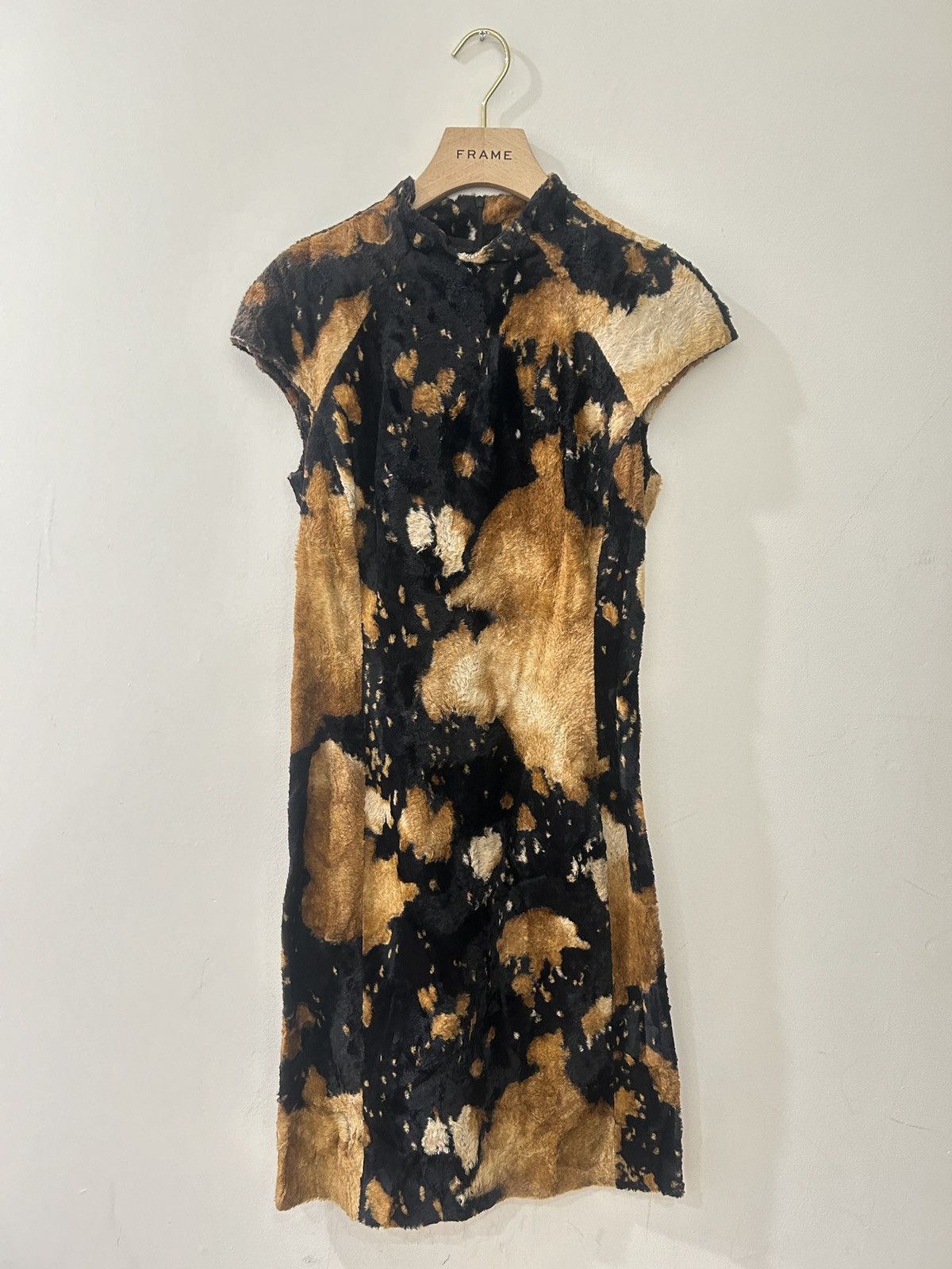 00’s Archive Faux Cowhide mini dress