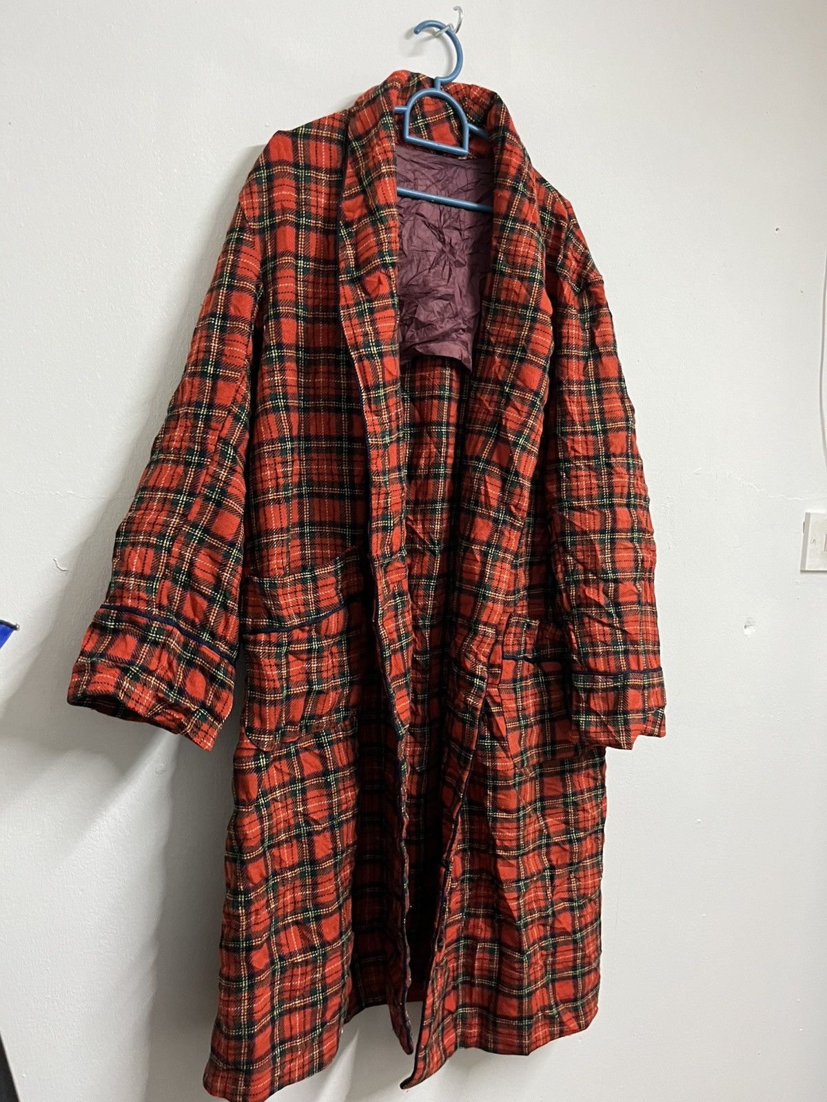 Japanese Brand 💥Unbrand SHADOW PLAID Large Tartan Wool Pyjamas Size US L / EU 52-54 / 3 - 3 Thumbnail