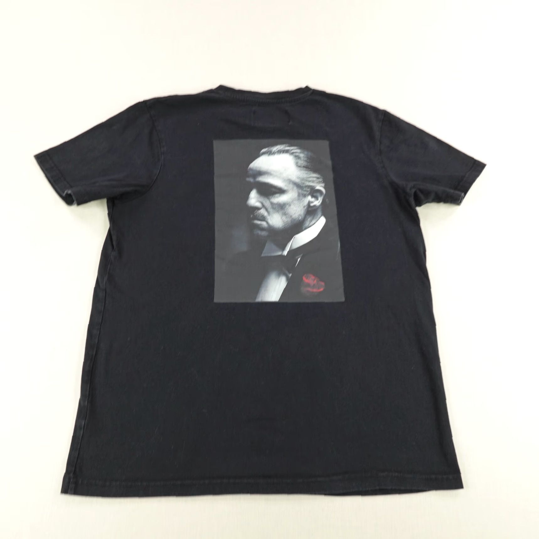 Palace The Godfather Shirt Mens M Black Soe Palace Tee Movie Crew Shirt Vito Corleone Shoe Palace Logo Graphic Print 90s Theme Mens Size US M / EU 48-50 / 2 - 4 Thumbnail