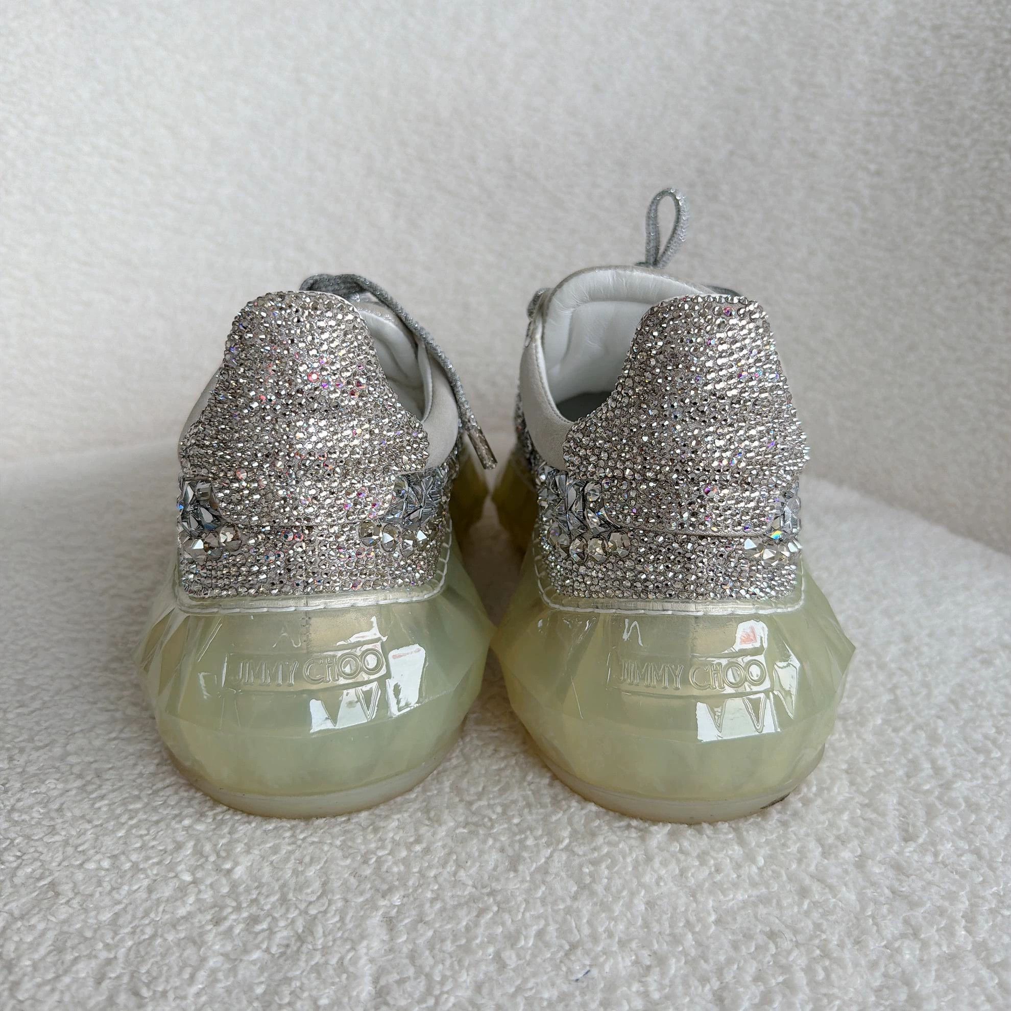 Jimmy Choo Jimmy Choo Crystal Paved Dad Sneakers 37 EU 6366 Size US 6.5 / IT 36.5 - 4 Thumbnail