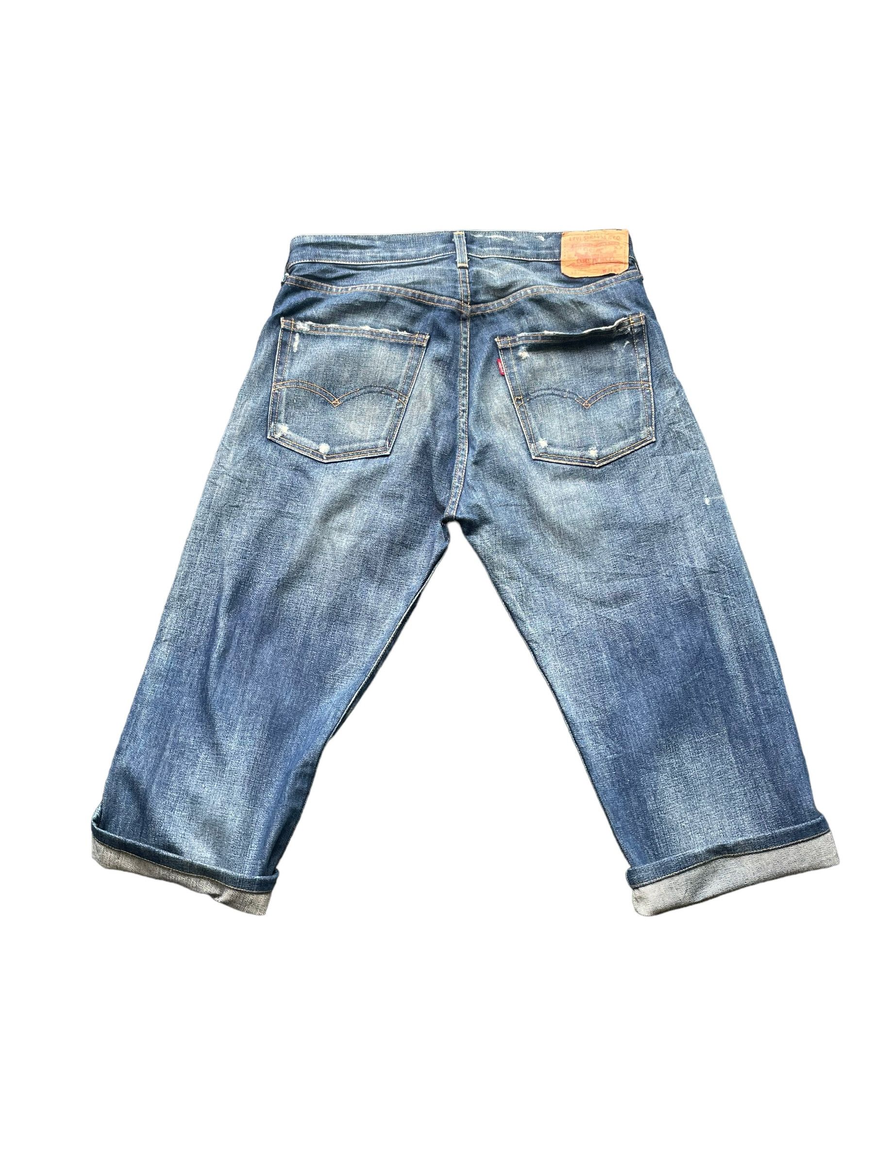 Levi's Vintage 2006 Levis 501 E 1971 Selvedge Distresed Denim Size US 33 - 4 Thumbnail