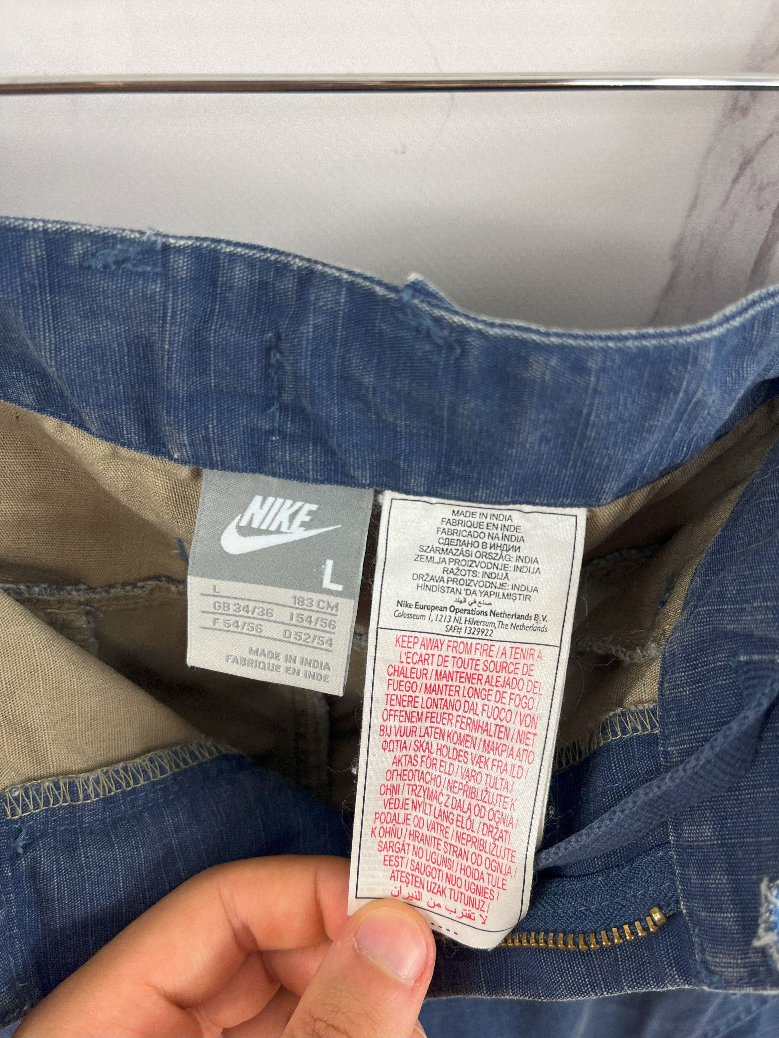 Nike Vintage Nike Denim Shorts Emboidered Logo Size L Size US 36 / EU 52 - 18 Thumbnail