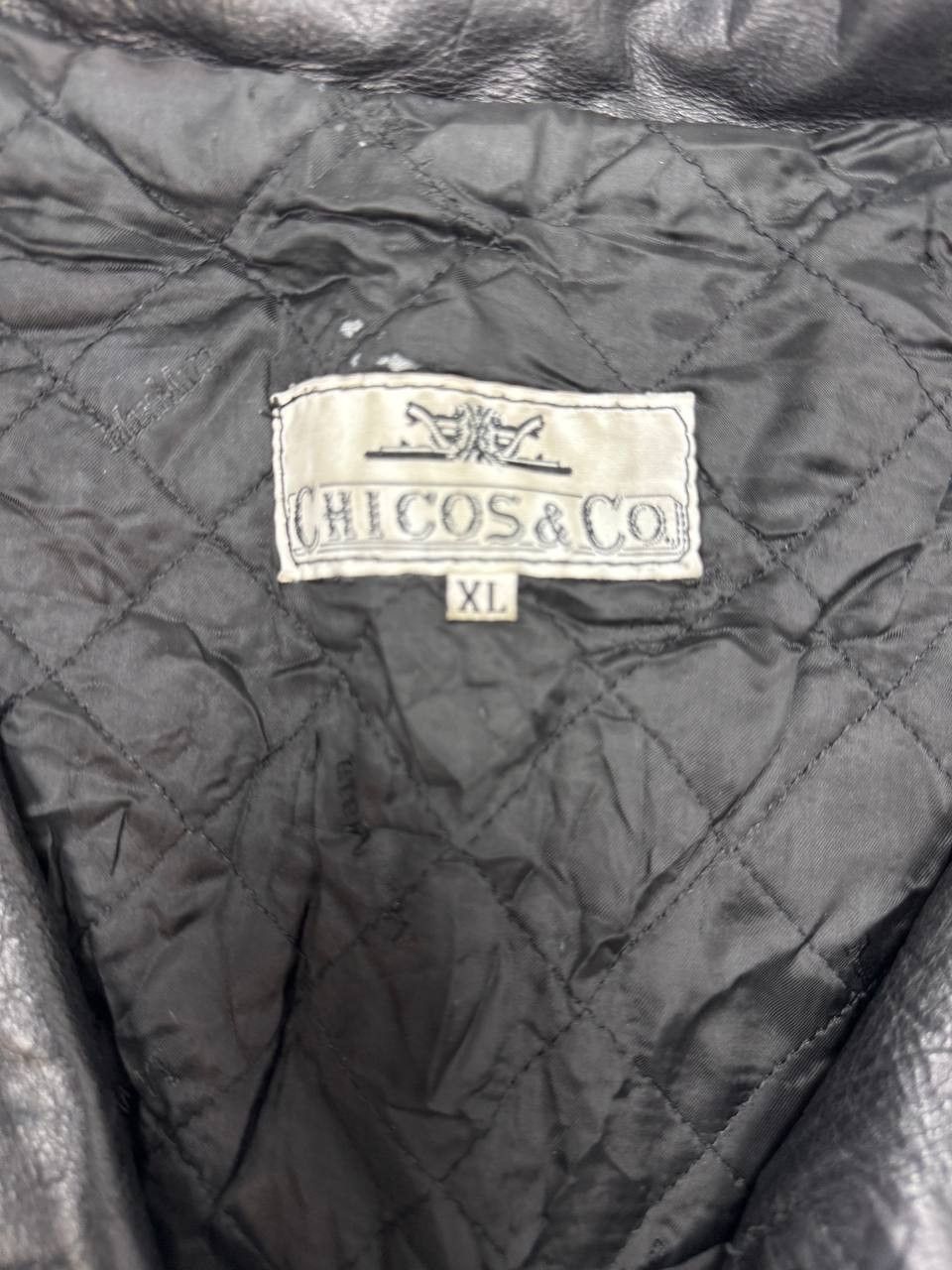 Vintage vintage leather men's jacket 90s Size US XL / EU 56 / 4 - 2 Thumbnail