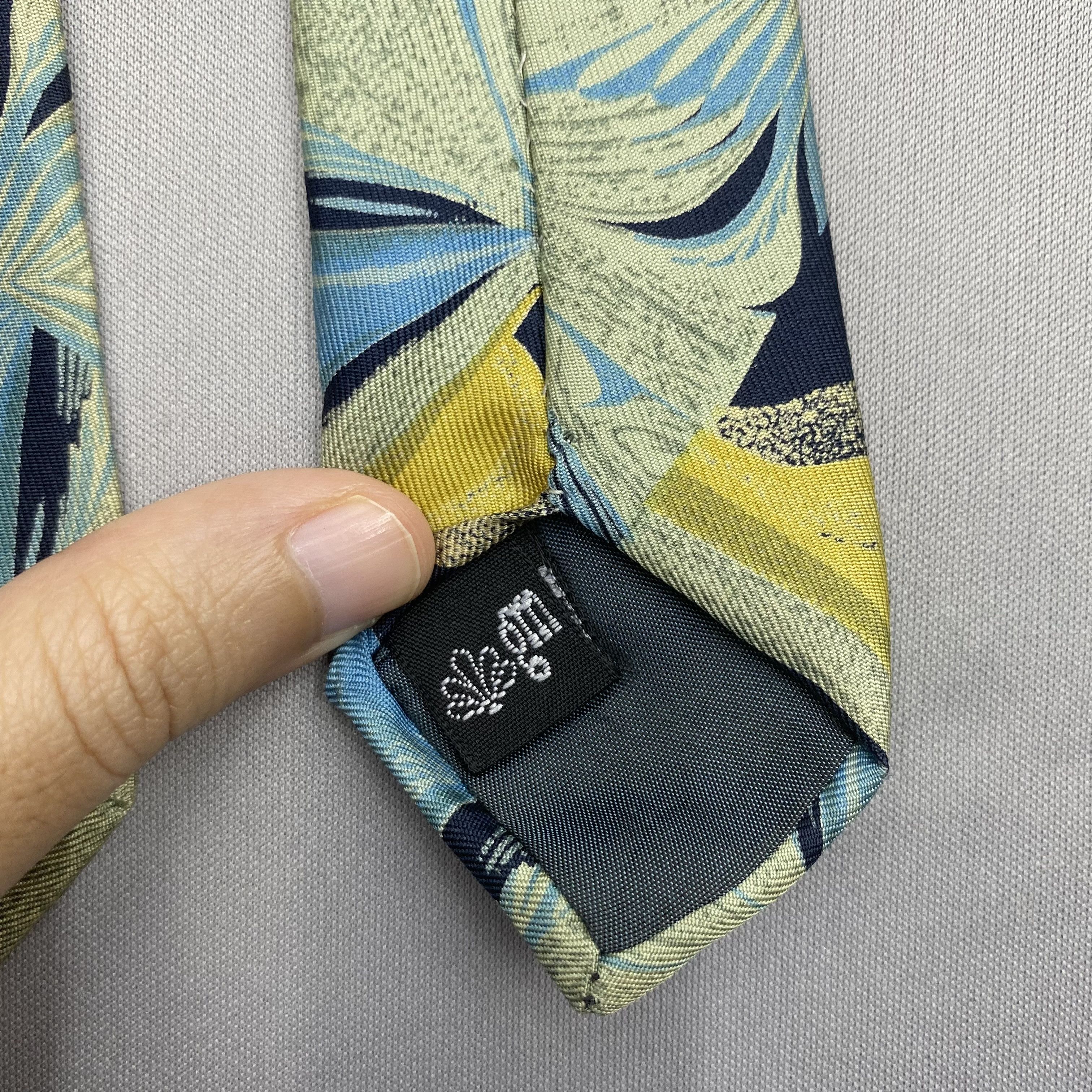 Trussardi Vintage Trussardi SILK Necktie Cravate Pure Silk Neck Tie Size ONE SIZE - 8 Thumbnail