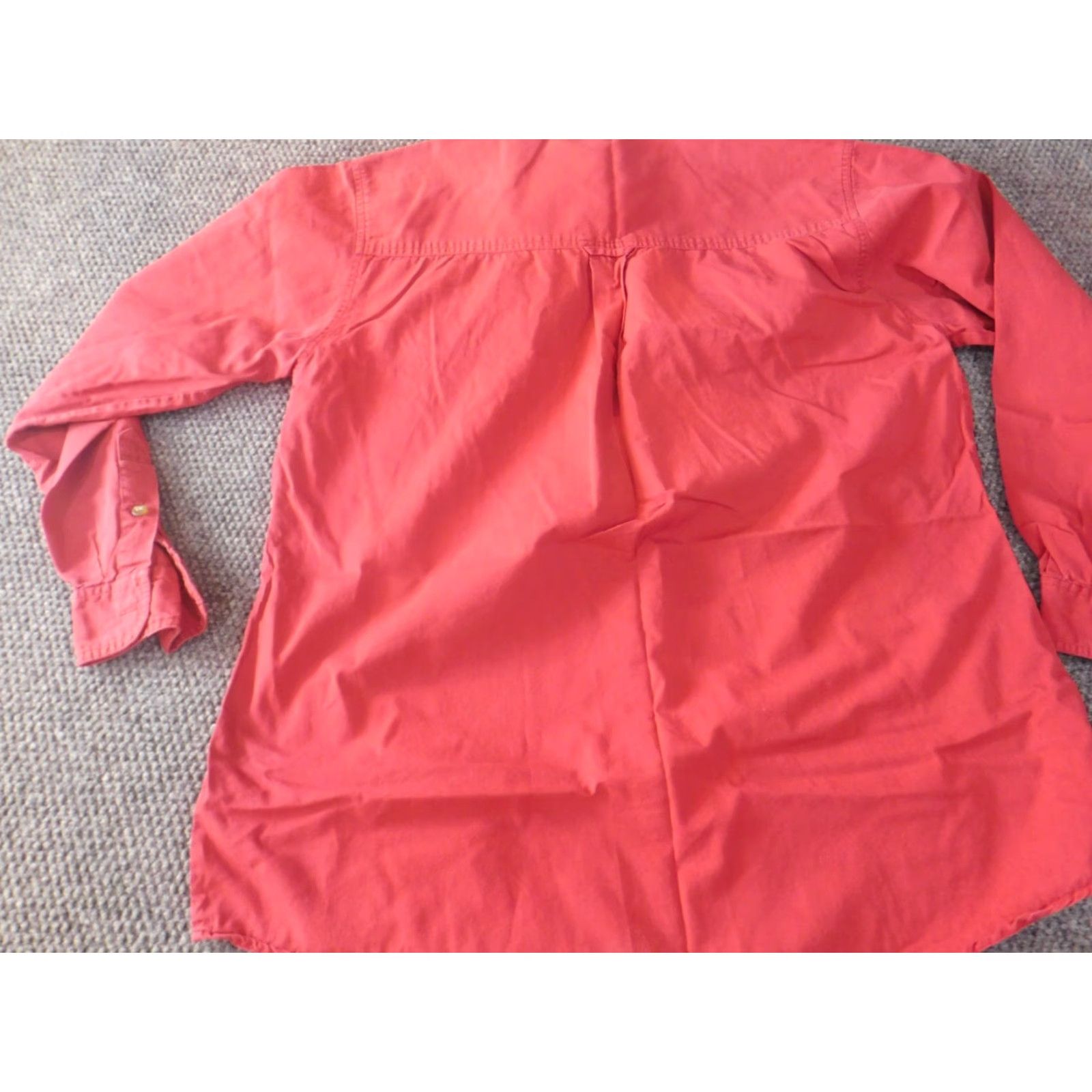 Vintage VINTAGE Gitano Mens Shirt LT red Button-Up casual pockets Slim long sleeve Button-Down Collar Shirts Mens Size US L / EU 52-54 / 3 - 7 Thumbnail
