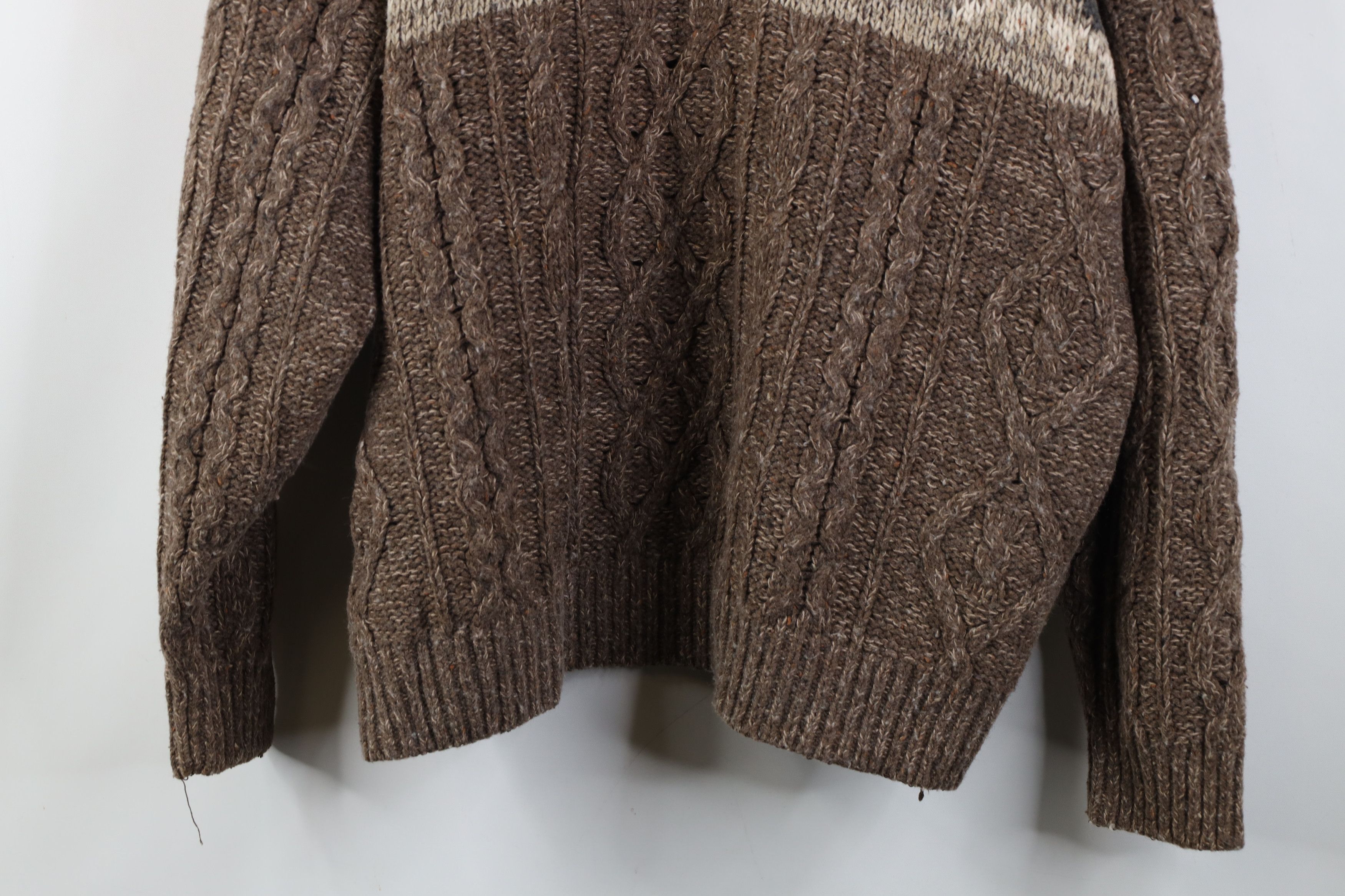 Vintage Vintage 90s Streetwear Fisherman Cable Knit Sweater Size US XL / EU 56 / 4 - 3 Thumbnail