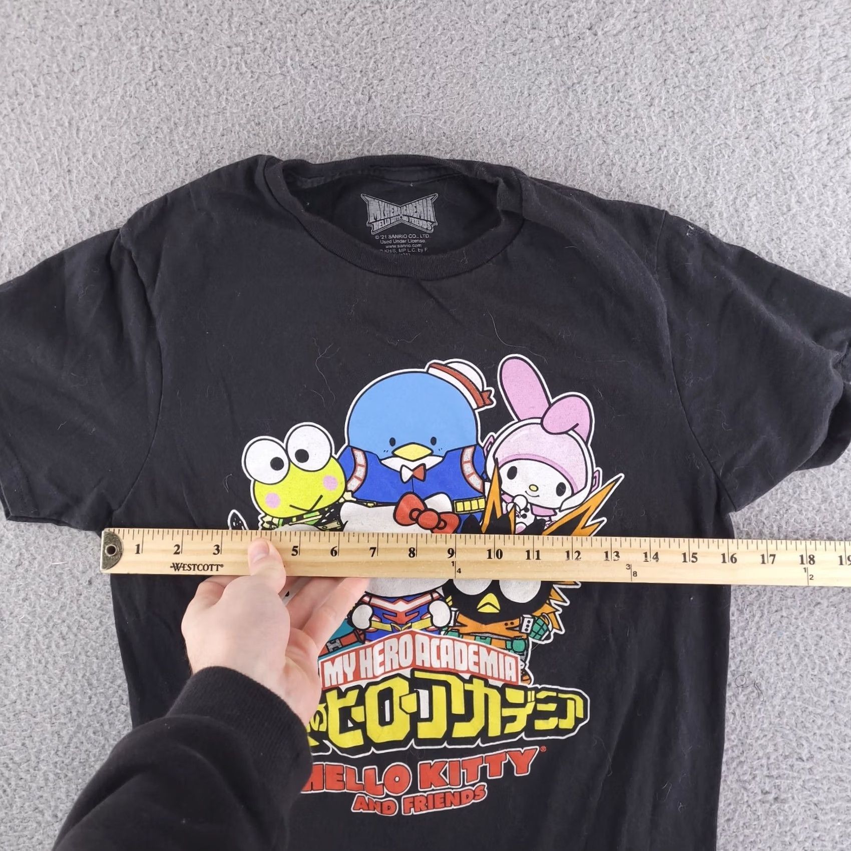 Vintage VINTAGE? Sanrio Shirt Mens Small Slim Fit My Hero Hello Kitty Graphic Size US S / EU 44-46 / 1 - 4 Thumbnail