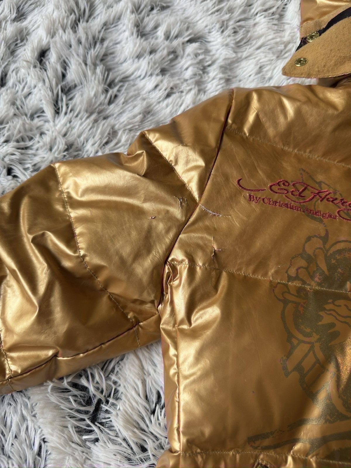 Ed Hardy Ed Hardy “Dedicated To The One I Love” Puffer Size M / US 6-8 / IT 42-44 - 9 Thumbnail
