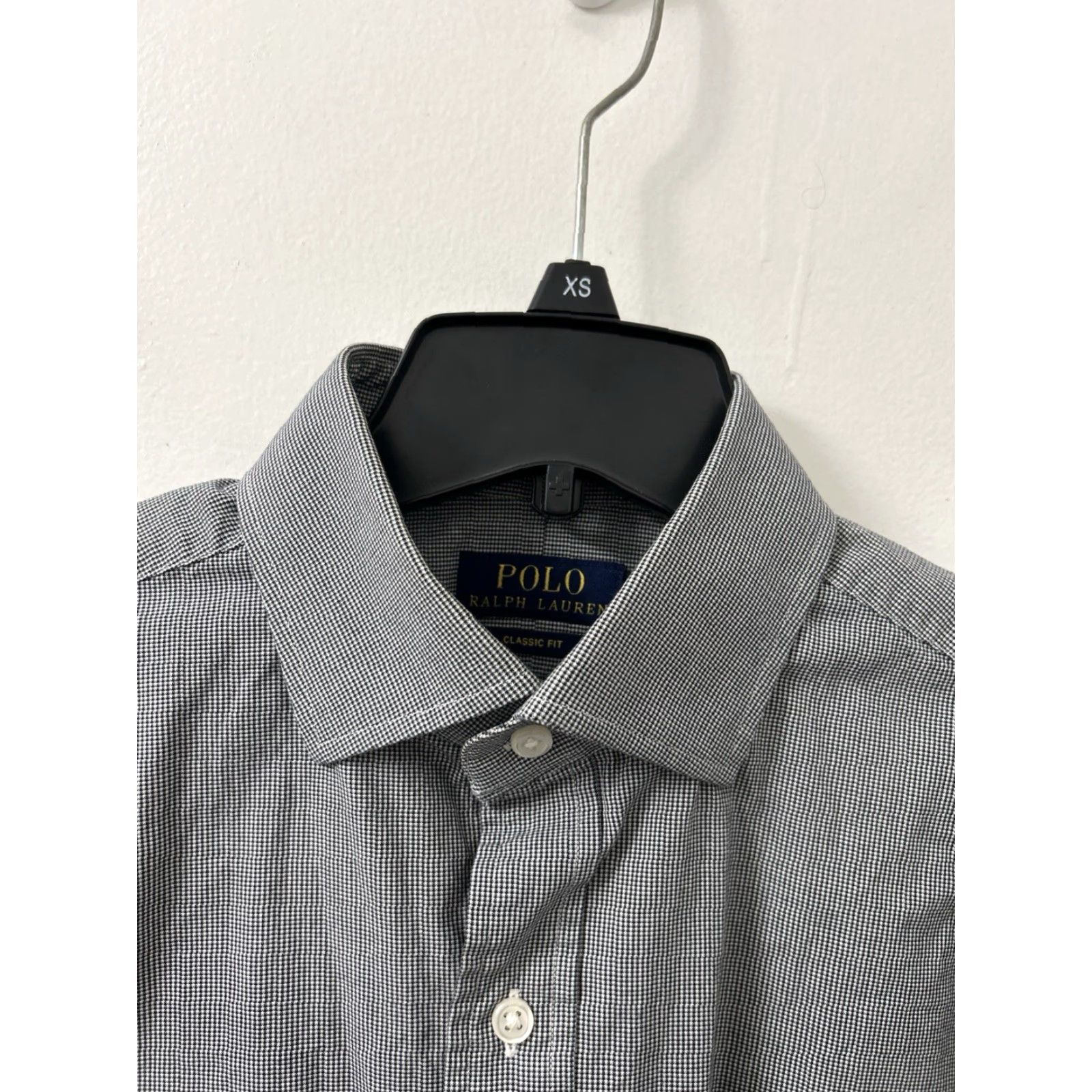 Polo Ralph Lauren Polo Ralph Lauren Shirt Mens 15.5 Black White Houndstooth Classic Button Up L/S Dress Shirt Mens Boys? Size US L / EU 52-54 / 3 - 5 Thumbnail