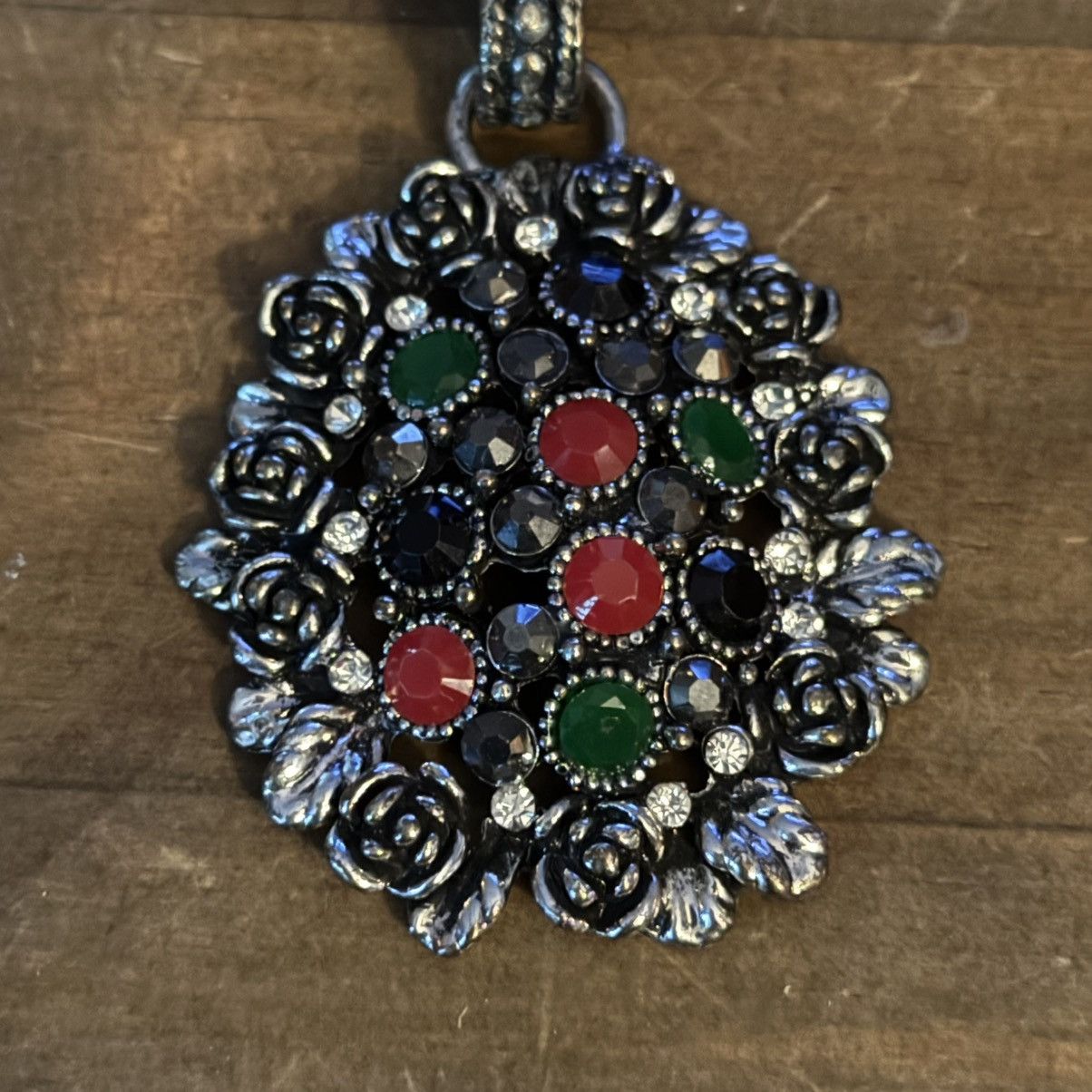 Other Vintage Floral Medallion Necklace Size ONE SIZE - 3 Thumbnail