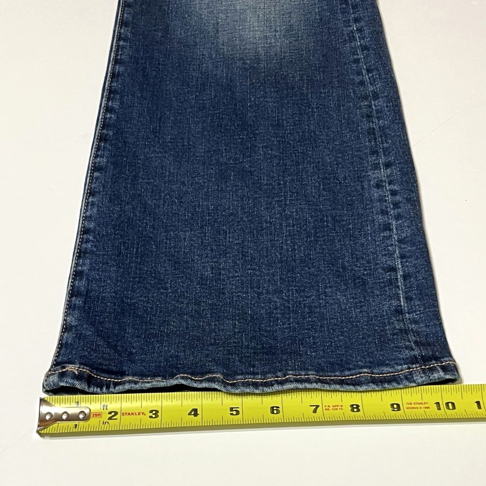 American Eagle Outfitters American Eagle Jeans Womens 14 Short Bootcut 5-Pocket Denim Blue Super Stretch Regular Rise Mid Size 36" / US 14 / IT 50 - 7 Thumbnail
