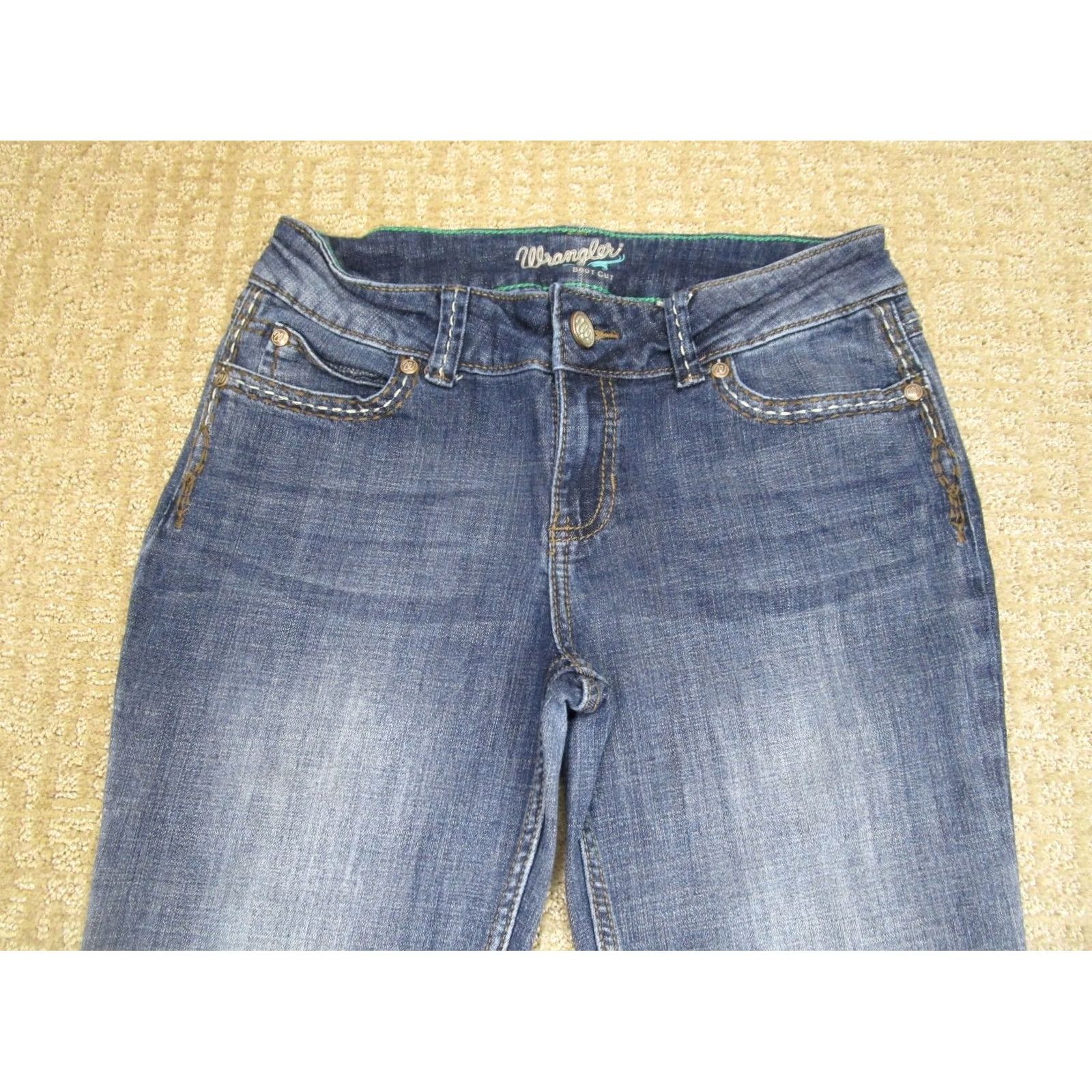 Wrangler Wrangler Jeans Women 6 Blue Low Rise Bootcut Western Denim Pants Curvy Stretch Size 28" / US 6 / IT 42 - 2 Thumbnail