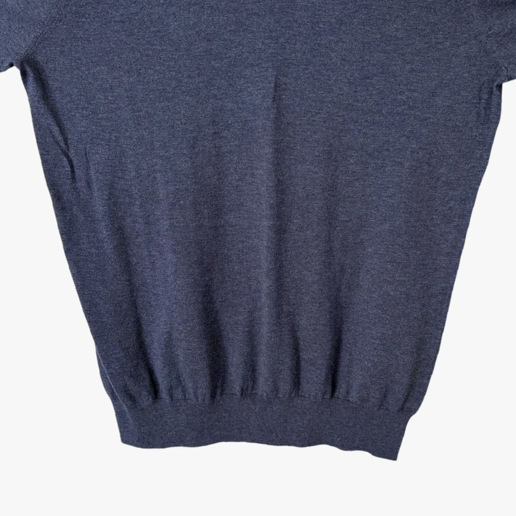Bloomingdale's VINTAGE Bloomingdale's Men's Store Cotton Cashmere Sweater Blue Solid Knit Crew Neck Pullover Mens Size Medium Winter WinterSeason Size US M / EU 48-50 / 2 - 6 Thumbnail
